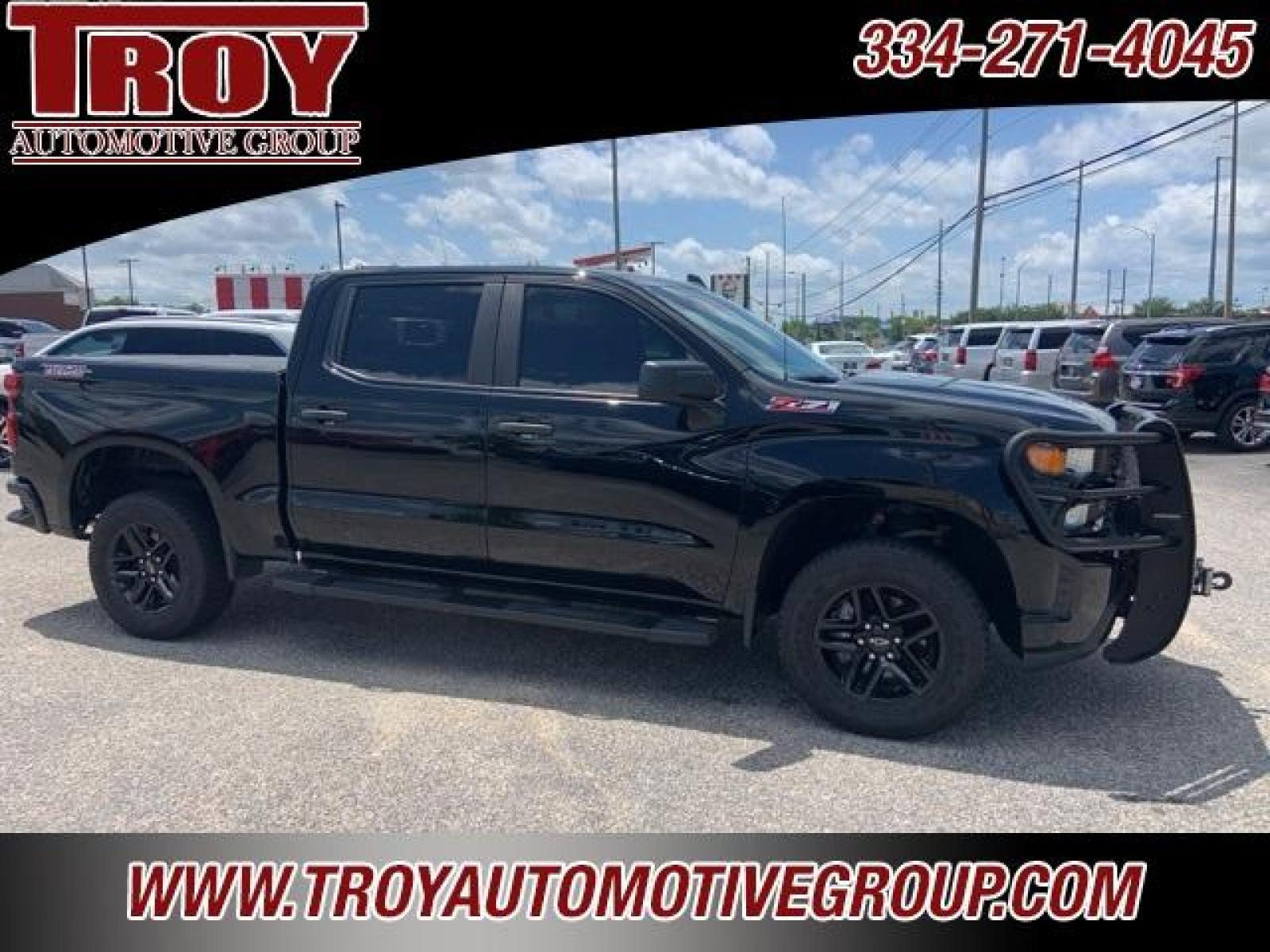 2021 Black /Jet Black Chevrolet Silverado 1500 Custom Trail Boss (3GCPYCEF1MG) with an EcoTec3 5.3L V8 engine, Automatic transmission, located at 6812 Atlanta Hwy, Montgomery, AL, 36117, (334) 271-4045, 32.382118, -86.178673 - 1-Owner!!<br>Full Police Package Truck!!<br>Lights-Sirens-CB!!<br>HDX Brush Guard!!<br>Winch!!<br>Flip Up Bedcover!! - Photo #9