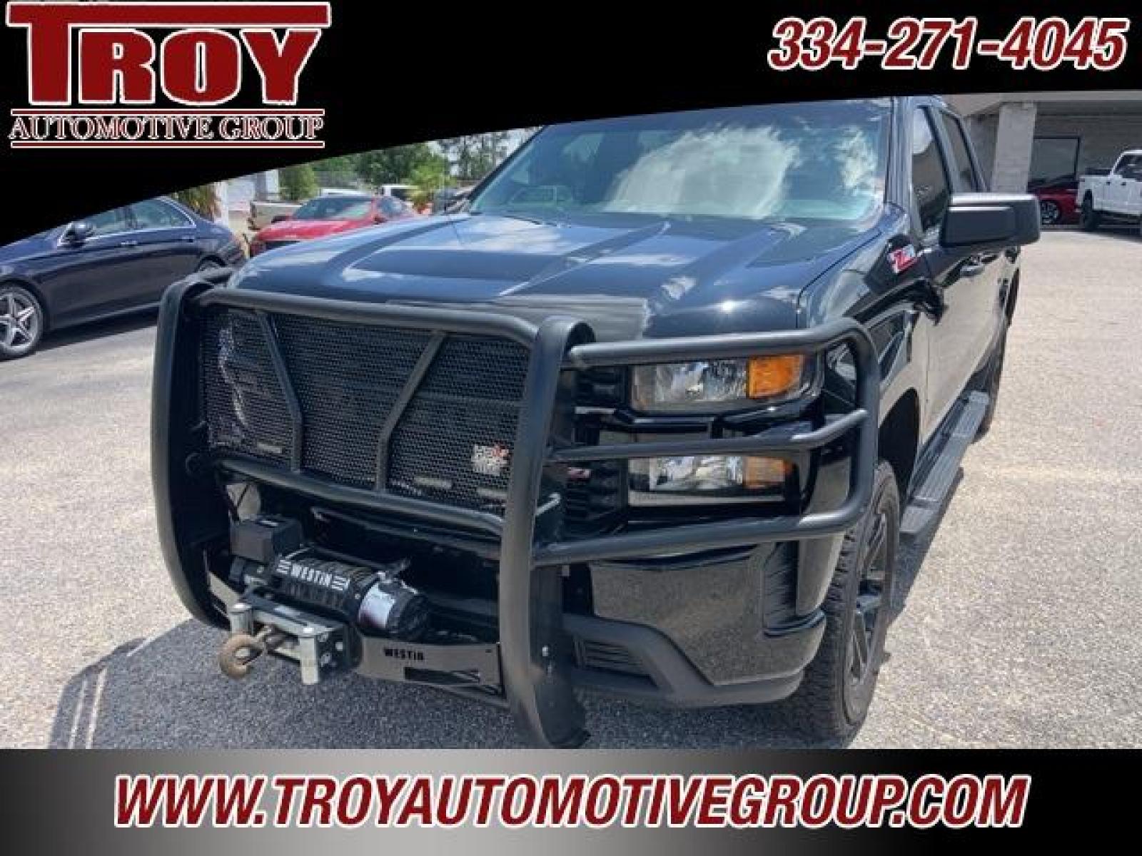 2021 Black /Jet Black Chevrolet Silverado 1500 Custom Trail Boss (3GCPYCEF1MG) with an EcoTec3 5.3L V8 engine, Automatic transmission, located at 6812 Atlanta Hwy, Montgomery, AL, 36117, (334) 271-4045, 32.382118, -86.178673 - 1-Owner!!<br>Full Police Package Truck!!<br>Lights-Sirens-CB!!<br>HDX Brush Guard!!<br>Winch!!<br>Flip Up Bedcover!! - Photo #4