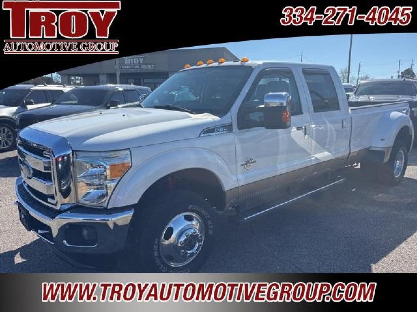 2014 White /Pecan Ford F-350SD Lariat (1FT8W3DT1EE) with an Power Stroke 6.7L V8 DI 32V OHV Turbodiesel engine, Automatic transmission, located at 6812 Atlanta Hwy, Montgomery, AL, 36117, (334) 271-4045, 32.382118, -86.178673 - Recent Arrival!<br>Power Sunroof!!<br>FX4 Package!!<br>2-Master Keys!!<br><br><br>White 2014 Ford F-350SD Lariat 4WD DRW Power Stroke 6.7L V8 DI 32V OHV Turbodiesel TorqShift 6-Speed Automatic with Overdrive<br><br>Financing Available---Top Value for Trades.<br><br>Odometer is 96810 miles below mark - Photo#7