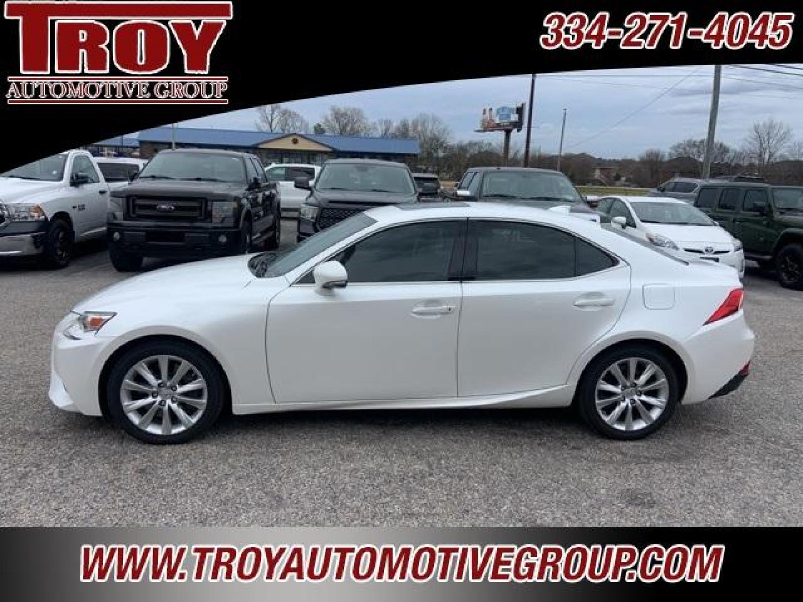 2016 Eminent White Pearl /Black Lexus IS 200t (JTHBA1D20G5) with an 2.0L I4 Turbocharged engine, Automatic transmission, located at 6812 Atlanta Hwy, Montgomery, AL, 36117, (334) 271-4045, 32.382118, -86.178673 - Eminent White Pearl 2016 Lexus IS 200t RWD 2.0L I4 Turbocharged 8-Speed Automatic<br><br>Financing Available---Top Value for Trades.<br><br>22/33 City/Highway MPG<br><br><br>Awards:<br> * 2016 KBB.com Best Resale Value Awards * 2016 KBB.com Brand Image Awards<br><br>Reviews:<br> * Attractive int - Photo #1