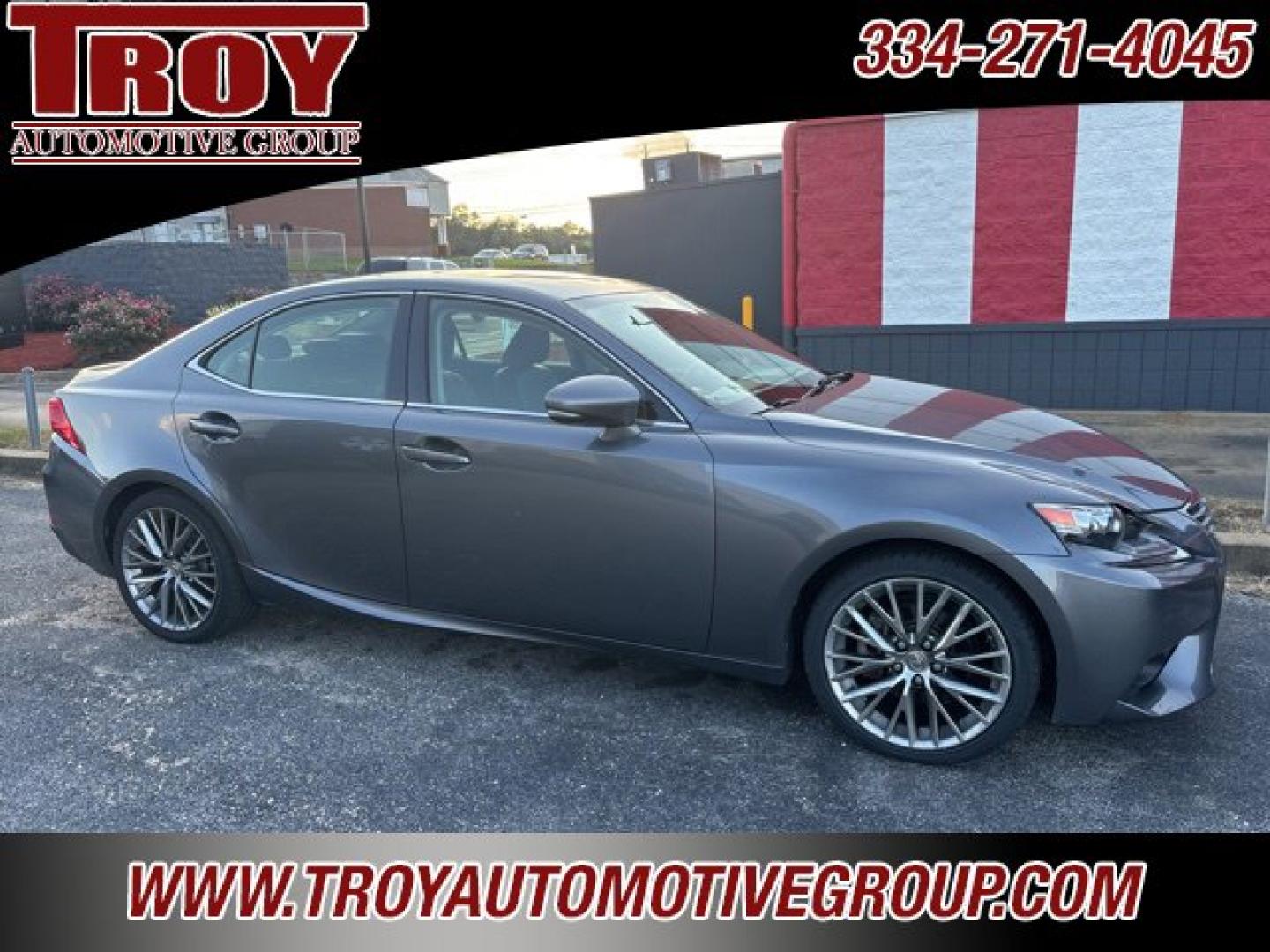 2014 Gray Pearl /Black Lexus IS 250 (JTHCF1D22E5) with an 2.5L V6 DOHC 24V VVT-i engine, Automatic transmission, located at 6812 Atlanta Hwy, Montgomery, AL, 36117, (334) 271-4045, 32.382118, -86.178673 - Navigation!!- Photo#2
