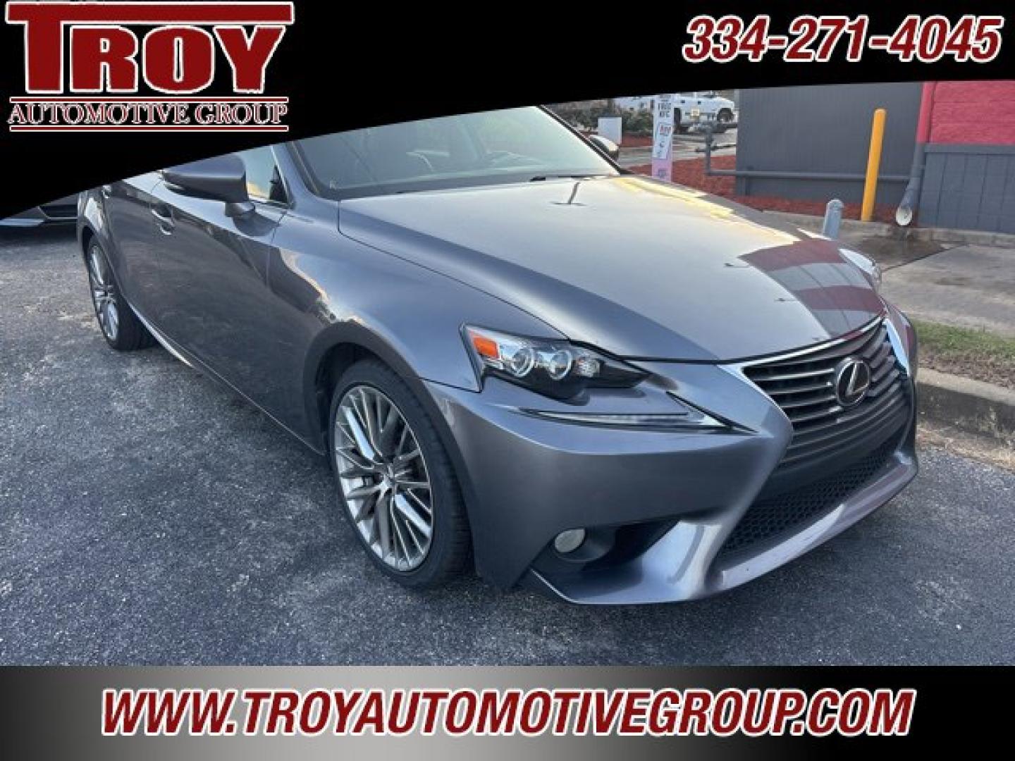 2014 Gray Pearl /Black Lexus IS 250 (JTHCF1D22E5) with an 2.5L V6 DOHC 24V VVT-i engine, Automatic transmission, located at 6812 Atlanta Hwy, Montgomery, AL, 36117, (334) 271-4045, 32.382118, -86.178673 - Navigation!!- Photo#3