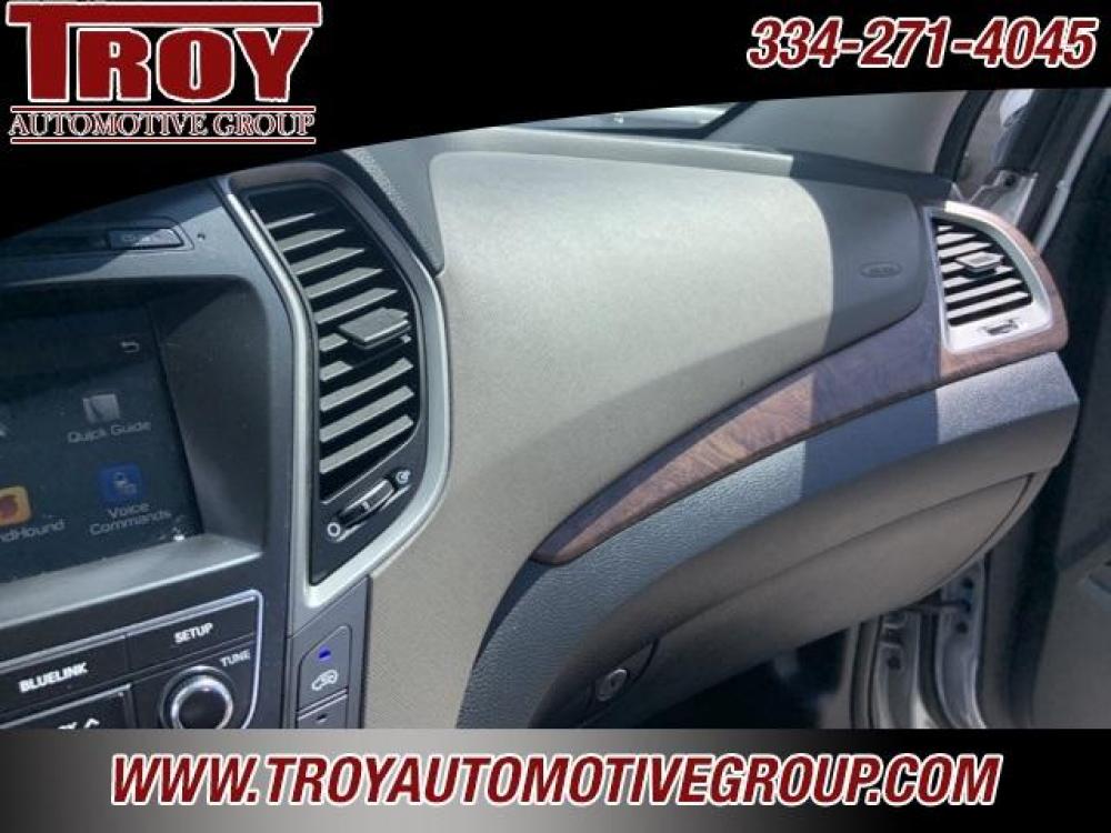 2017 Circuit Silver /Gray Hyundai Santa Fe Limited (KM8SN4HF0HU) with an 3.3L V6 DGI DOHC 24V engine, Automatic transmission, located at 6812 Atlanta Hwy, Montgomery, AL, 36117, (334) 271-4045, 32.382118, -86.178673 - Circuit Silver 2017 Hyundai Santa Fe Limited FWD 3.3L V6 DGI DOHC 24V 6-Speed Automatic with Shiftronic<br><br>Financing Available---Top Value for Trades.<br><br><br>Awards:<br> * 2017 KBB.com 10 Most Awarded Brands - Photo #48