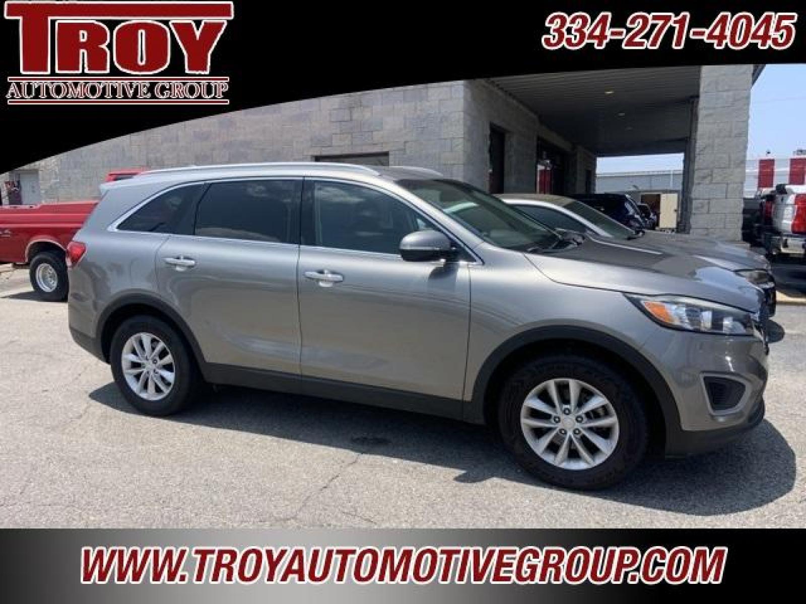 2018 Titanium Silver /Satin Black Kia Sorento LX (5XYPG4A39JG) with an 2.4L DOHC engine, Automatic transmission, located at 6812 Atlanta Hwy, Montgomery, AL, 36117, (334) 271-4045, 32.382118, -86.178673 - Titanium Silver 2018 Kia Sorento LX FWD 2.4L DOHC 6-Speed Automatic with Sportmatic<br><br>Financing Available---Top Value for Trades.<br><br>21/28 City/Highway MPG<br><br><br>Awards:<br> * 2018 KBB.com 10 Most Affordable 3-Row Vehicles - Photo #1