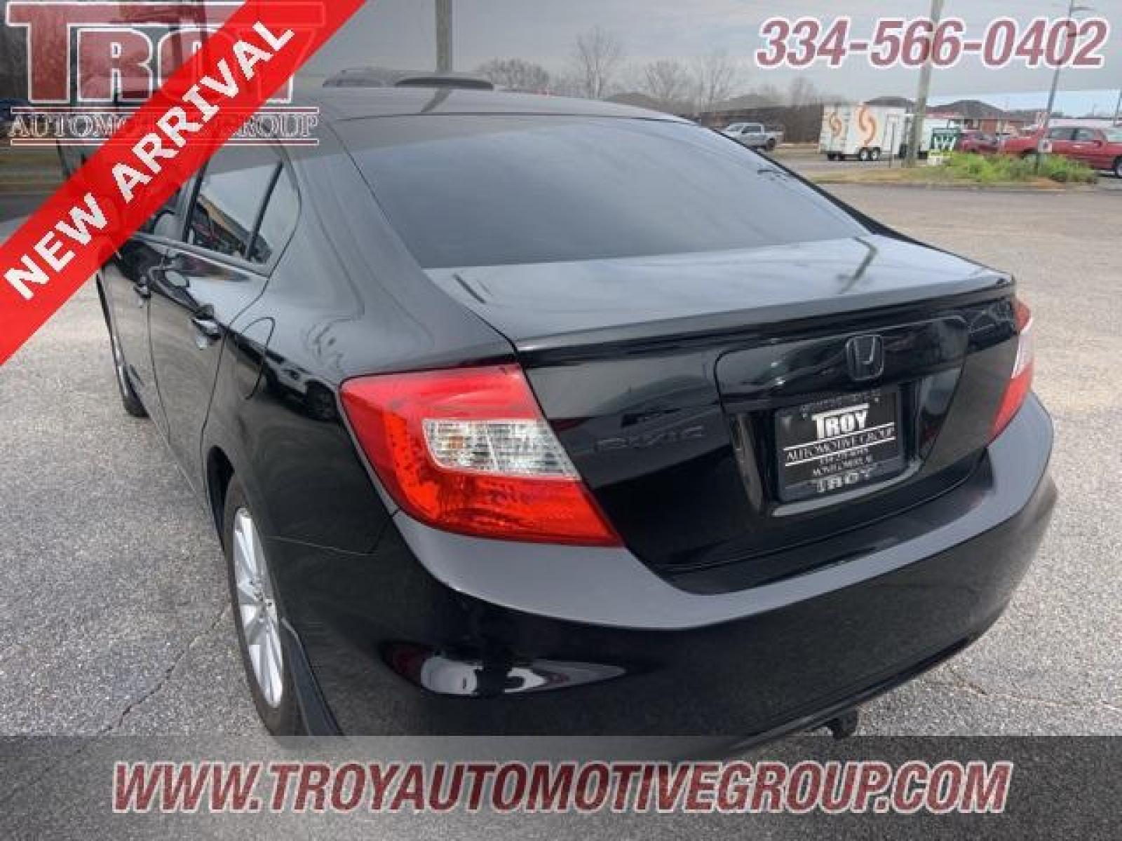 2012 Crystal Black Pearl /Gray Honda Civic EX (2HGFB2F85CH) with an 1.8L I4 SOHC 16V i-VTEC engine, Automatic transmission, located at 6812 Atlanta Hwy, Montgomery, AL, 36117, (334) 271-4045, 32.382118, -86.178673 - Crystal Black Pearl 2012 Honda Civic EX FWD 1.8L I4 SOHC 16V i-VTEC 5-Speed Automatic<br><br>Financing Available---Top Value for Trades.<br><br>28/39 City/Highway MPG<br><br><br>Awards:<br> * 2012 KBB.com Brand Image Awards<br>Kelley Blue Book Brand Image Awards are based on the Brand Watch(tm) stu - Photo #11