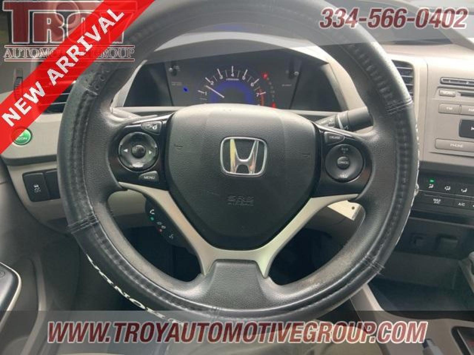 2012 Crystal Black Pearl /Gray Honda Civic EX (2HGFB2F85CH) with an 1.8L I4 SOHC 16V i-VTEC engine, Automatic transmission, located at 6812 Atlanta Hwy, Montgomery, AL, 36117, (334) 271-4045, 32.382118, -86.178673 - Crystal Black Pearl 2012 Honda Civic EX FWD 1.8L I4 SOHC 16V i-VTEC 5-Speed Automatic<br><br>Financing Available---Top Value for Trades.<br><br>28/39 City/Highway MPG<br><br><br>Awards:<br> * 2012 KBB.com Brand Image Awards<br>Kelley Blue Book Brand Image Awards are based on the Brand Watch(tm) stu - Photo #34