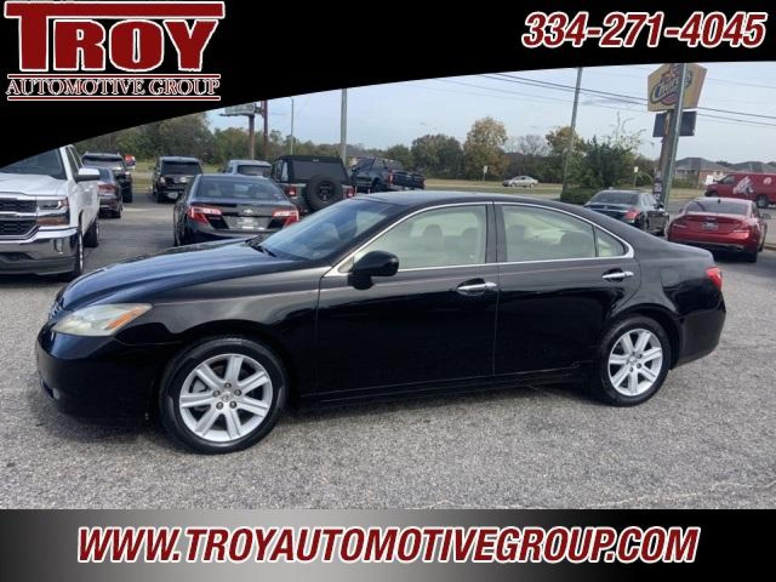 2008 Black Sapphire /Cashmere Lexus ES 350 (JTHBJ46G182) with an 3.5L V6 DOHC Dual VVT-i 24V engine, Automatic transmission, located at 6812 Atlanta Hwy, Montgomery, AL, 36117, (334) 271-4045, 32.382118, -86.178673 - Black Sapphire 2008 Lexus ES 350 FWD 3.5L V6 DOHC Dual VVT-i 24V 6-Speed Automatic with Sequential Shift ECT-i<br><br>Financing Available---Top Value for Trades.<br><br>Odometer is 35053 miles below market average! 19/27 City/Highway MPG<br><br><br>Awards:<br> * 2008 KBB.com Brand Image Awards<br>< - Photo #2