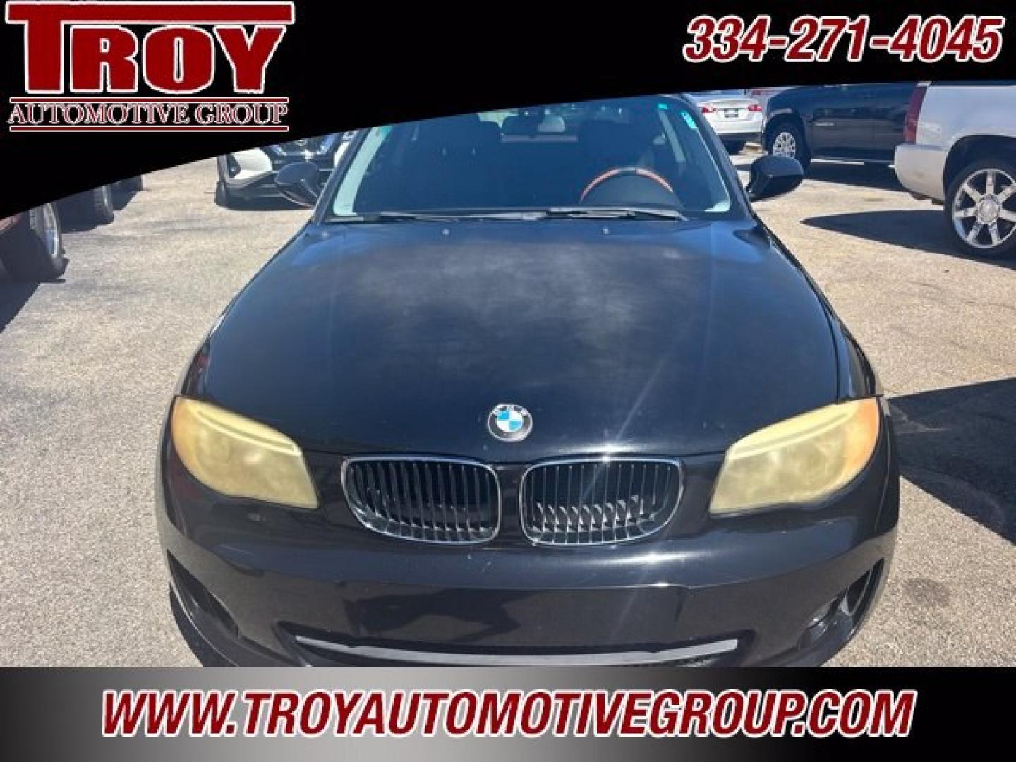2013 Jet Black /Black BMW 1 Series 128i (WBAUP7C54DV) with an 3.0L I6 DOHC 24V engine, Automatic transmission, located at 6812 Atlanta Hwy, Montgomery, AL, 36117, (334) 271-4045, 32.382118, -86.178673 - Recent Arrival! Priced below KBB Fair Purchase Price!<br><br>Jet Black 2013 BMW 1 Series 128i RWD 3.0L I6 DOHC 24V 6-Speed Automatic Steptronic<br><br>Financing Available---Top Value for Trades.<br><br>18/28 City/Highway MPG<br><br><br>Awards:<br> * 2013 KBB.com Brand Image Awards<br><br>Reviews:<b- Photo#1