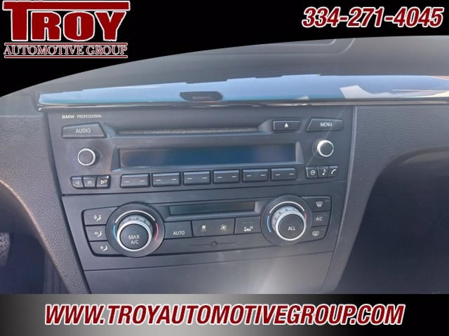 2013 Jet Black /Black BMW 1 Series 128i (WBAUP7C54DV) with an 3.0L I6 DOHC 24V engine, Automatic transmission, located at 6812 Atlanta Hwy, Montgomery, AL, 36117, (334) 271-4045, 32.382118, -86.178673 - Recent Arrival! Priced below KBB Fair Purchase Price!<br><br>Jet Black 2013 BMW 1 Series 128i RWD 3.0L I6 DOHC 24V 6-Speed Automatic Steptronic<br><br>Financing Available---Top Value for Trades.<br><br>18/28 City/Highway MPG<br><br><br>Awards:<br> * 2013 KBB.com Brand Image Awards<br><br>Reviews:<b- Photo#17