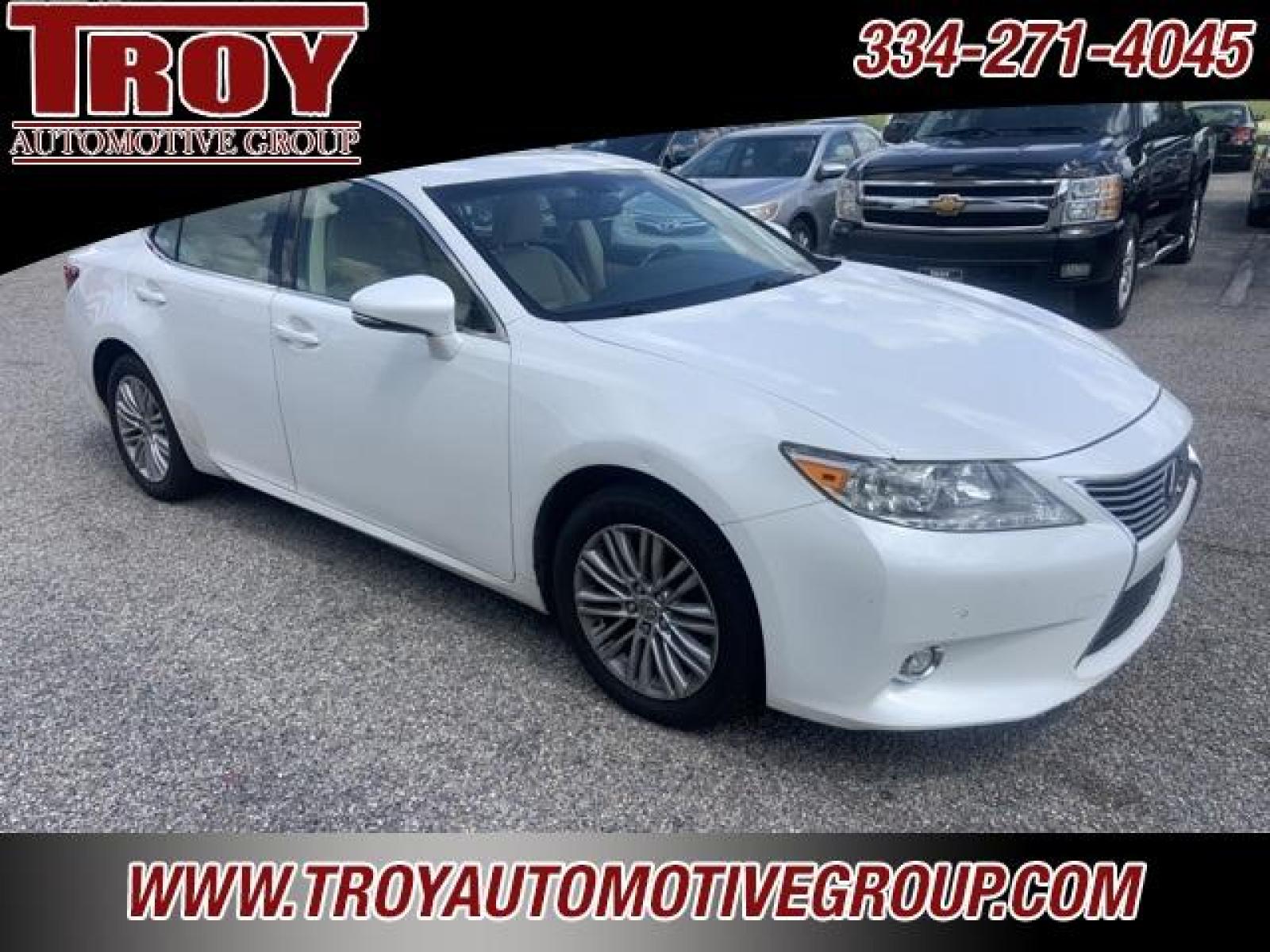 2014 Starfire Pearl /Parchment Lexus ES 350 (JTHBK1GG6E2) with an 3.5L V6 DOHC Dual VVT-i 24V engine, Automatic transmission, located at 6812 Atlanta Hwy, Montgomery, AL, 36117, (334) 271-4045, 32.382118, -86.178673 - White 2014 Lexus ES 350 FWD 3.5L V6 DOHC Dual VVT-i 24V 6-Speed Automatic with Sequential Shift ECT-i<br><br>Financing Available---Top Value for Trades.<br><br>21/31 City/Highway MPG<br><br><br>Awards:<br> * 2014 KBB.com Brand Image Awards * 2014 KBB.com 5-Year Cost to Own Awards * 2014 KBB.com - Photo #5