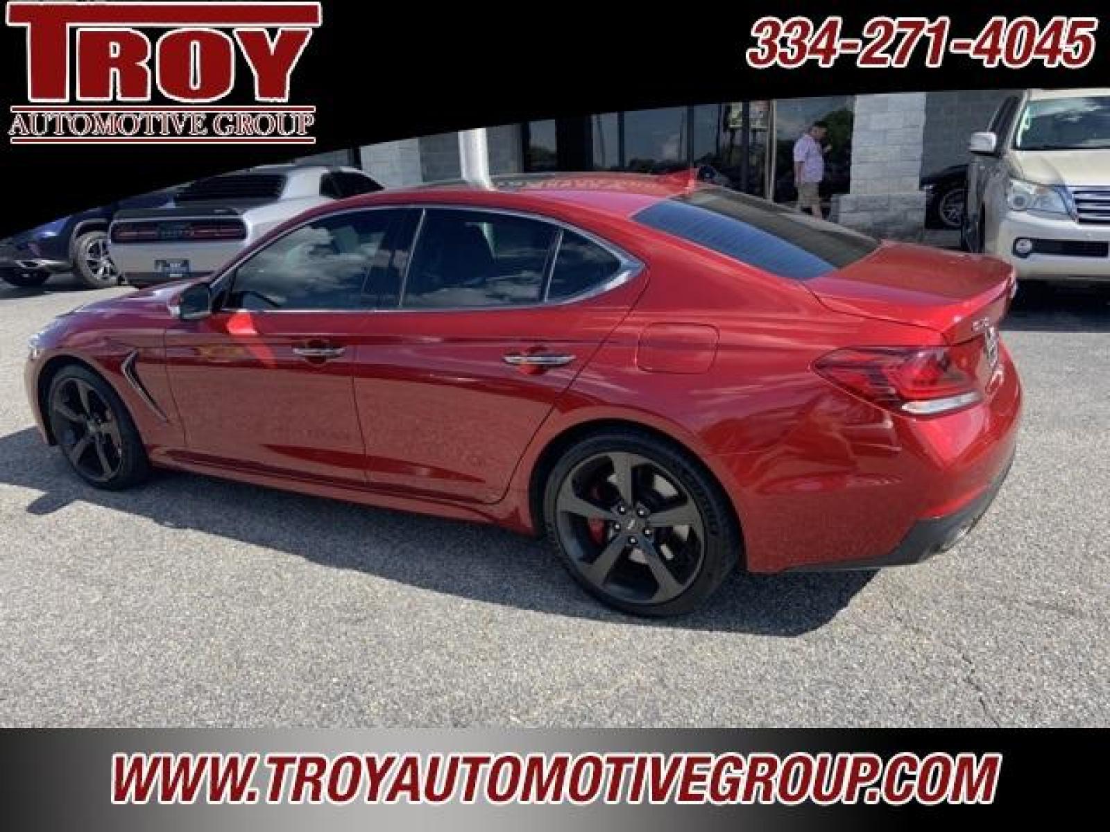 2019 Havana Red /Black Genesis G70 3.3T Dynamic (KMTG34LE3KU) with an V6 engine, Automatic transmission, located at 6812 Atlanta Hwy, Montgomery, AL, 36117, (334) 271-4045, 32.382118, -86.178673 - Red 2019 Genesis G70 3.3T Dynamic RWD V6 8-Speed Automatic<br><br>Financing Available---Top Value for Trades.<br><br>Odometer is 25110 miles below market average! 17/26 City/Highway MPG<br><br><br>Awards:<br> * 2019 KBB.com 10 Best Luxury Cars Under $35,000 * NACTOY 2019 North American Car of the - Photo #13