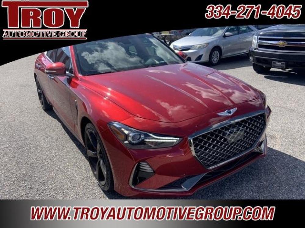 2019 Havana Red /Black Genesis G70 3.3T Dynamic (KMTG34LE3KU) with an V6 engine, Automatic transmission, located at 6812 Atlanta Hwy, Montgomery, AL, 36117, (334) 271-4045, 32.382118, -86.178673 - Red 2019 Genesis G70 3.3T Dynamic RWD V6 8-Speed Automatic<br><br>Financing Available---Top Value for Trades.<br><br>Odometer is 10740 miles below market average! 17/26 City/Highway MPG<br><br><br>Awards:<br> * 2019 KBB.com 10 Best Luxury Cars Under $35,000 * 2019 KBB.com 10 Favorite New-for-2019 - Photo #5