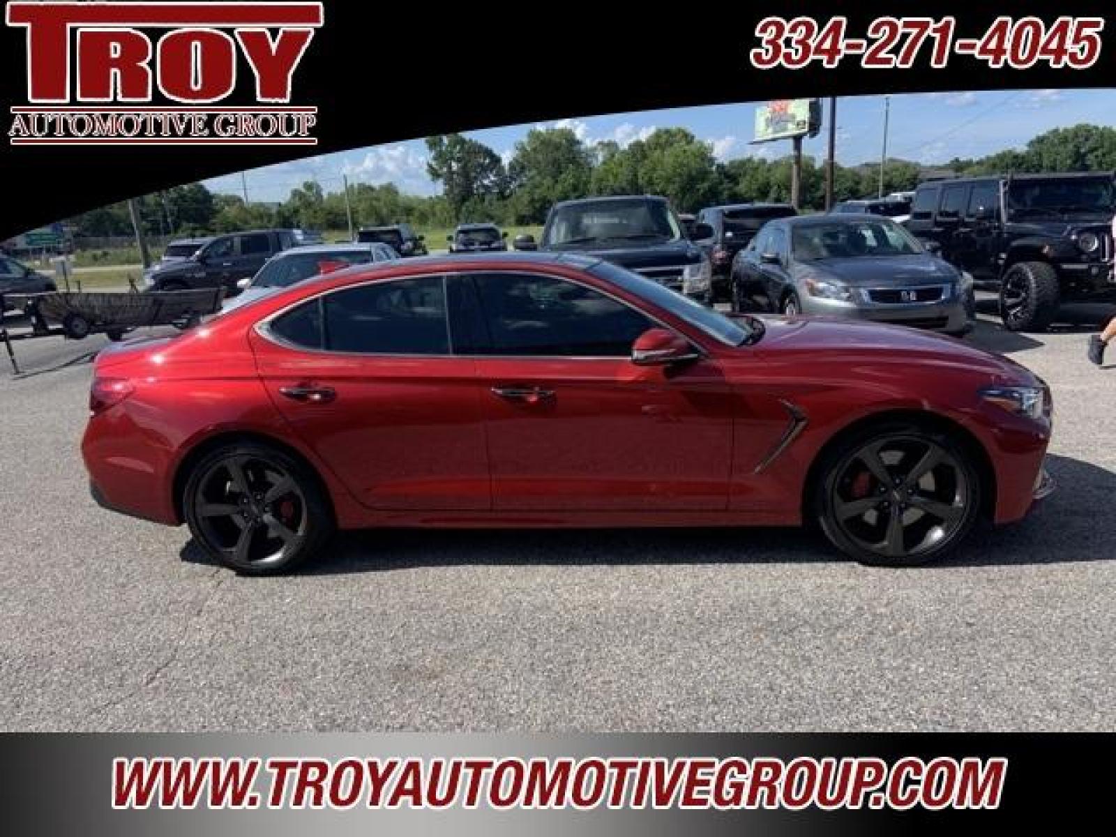 2019 Havana Red /Black Genesis G70 3.3T Dynamic (KMTG34LE3KU) with an V6 engine, Automatic transmission, located at 6812 Atlanta Hwy, Montgomery, AL, 36117, (334) 271-4045, 32.382118, -86.178673 - Red 2019 Genesis G70 3.3T Dynamic RWD V6 8-Speed Automatic<br><br>Financing Available---Top Value for Trades.<br><br>Odometer is 25110 miles below market average! 17/26 City/Highway MPG<br><br><br>Awards:<br> * 2019 KBB.com 10 Best Luxury Cars Under $35,000 * NACTOY 2019 North American Car of the - Photo #8