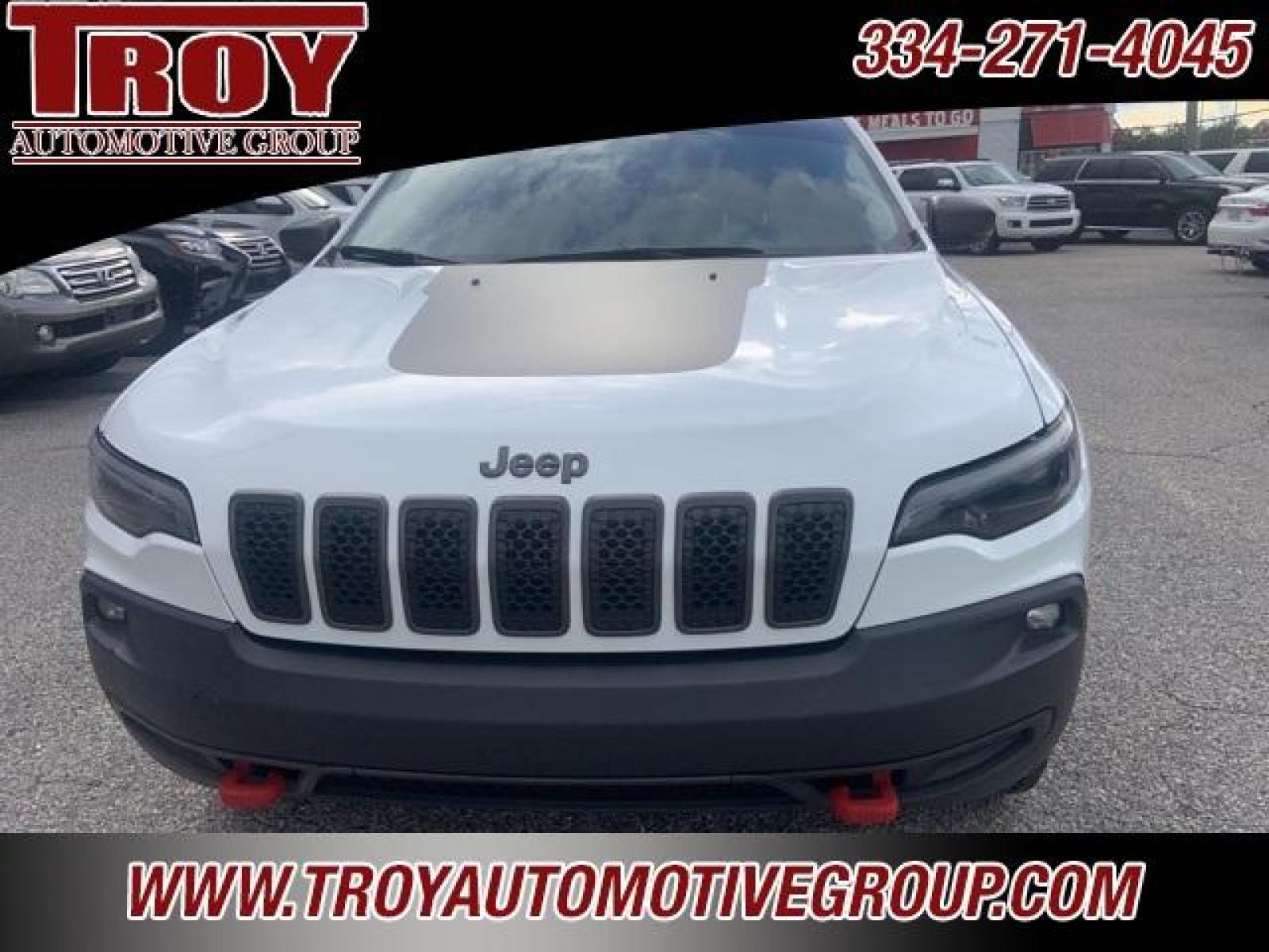 2019 Bright White Clearcoat /Black Jeep Cherokee Trailhawk (1C4PJMBXXKD) with an 3.2L V6 engine, Automatic transmission, located at 6812 Atlanta Hwy, Montgomery, AL, 36117, (334) 271-4045, 32.382118, -86.178673 - Bright White Clearcoat 2019 Jeep Cherokee Trailhawk 4WD 3.2L V6 9-Speed 948TE Automatic<br><br>Financing Available---Top Value for Trades.<br><br>Odometer is 14814 miles below market average! - Photo #55