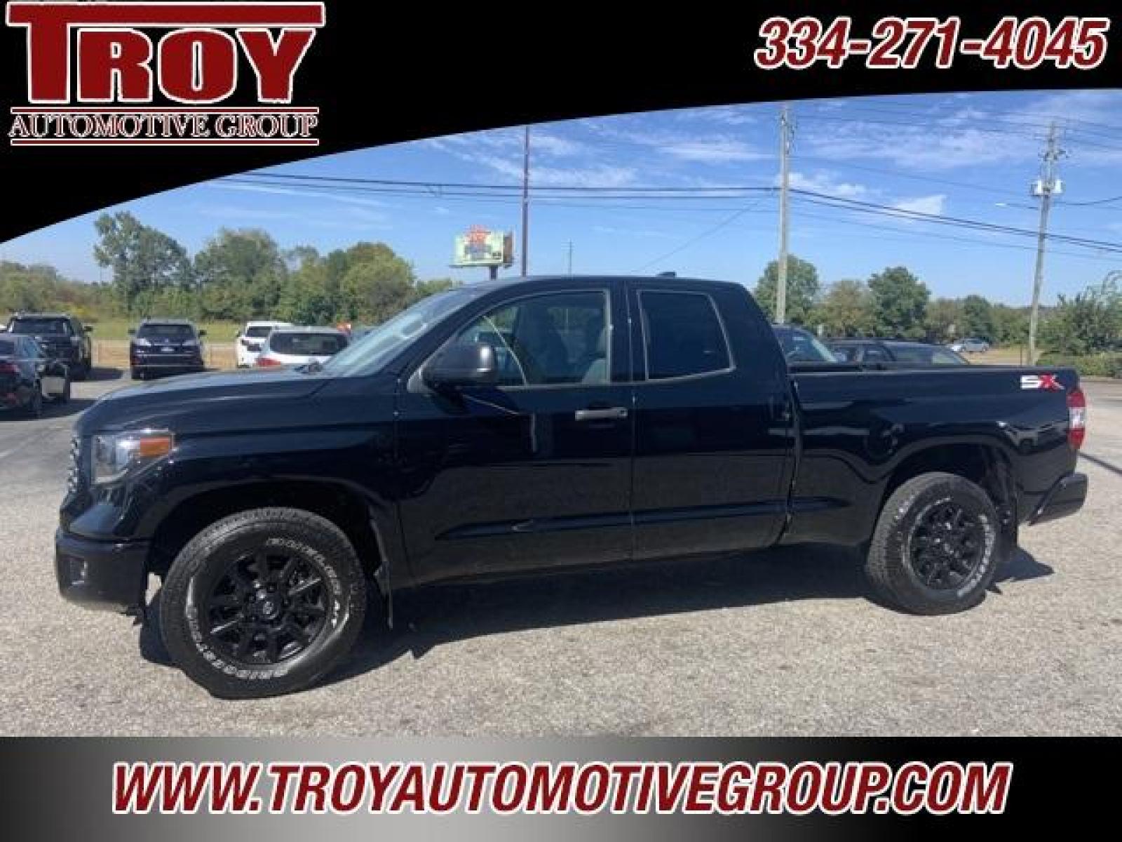 2021 Midnight Black Metallic /Black Toyota Tundra SR5 (5TFRY5F15MX) with an i-Force 5.7L V8 DOHC 32V LEV engine, Automatic transmission, located at 6812 Atlanta Hwy, Montgomery, AL, 36117, (334) 271-4045, 32.382118, -86.178673 - Black 2021 Toyota Tundra SR5 RWD i-Force 5.7L V8 DOHC 32V LEV 6-Speed Automatic Electronic with Overdrive<br><br>Financing Available---Top Value for Trades.<br><br>Odometer is 1442 miles below market average! - Photo #1