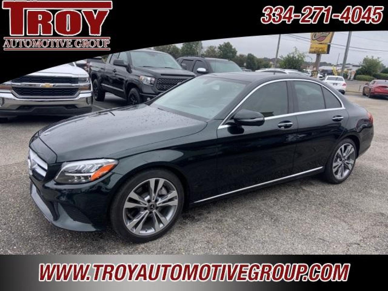 2019 Emerald Green Metallic /Silk Beige Mercedes-Benz C-Class C 300 (55SWF8DB5KU) with an 2.0L I4 Turbocharged engine, Automatic transmission, located at 6812 Atlanta Hwy, Montgomery, AL, 36117, (334) 271-4045, 32.382118, -86.178673 - Emerald Green Metallic 2019 Mercedes-Benz C-Class C 300 RWD 2.0L I4 Turbocharged 9-Speed Automatic<br><br>Financing Available---Top Value for Trades.<br><br>23/34 City/Highway MPG<br><br><br>Awards:<br> * JD Power Automotive Performance, Execution and Layout (APEAL) Study - Photo #2