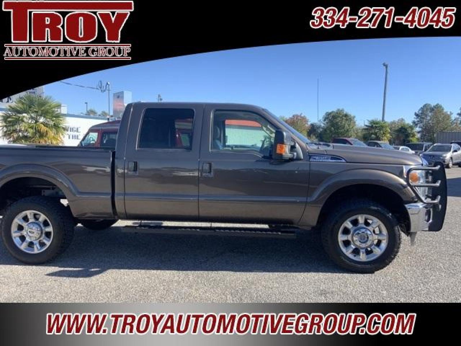 2016 Magnetic Metallic /Pecan Ford F-350SD Lariat (1FT8W3B68GE) with an 6.2L V8 EFI SOHC 16V Flex Fuel engine, Automatic transmission, located at 6812 Atlanta Hwy, Montgomery, AL, 36117, (334) 271-4045, 32.382118, -86.178673 - ABS brakes, Alloy wheels, Compass, Electronic Stability Control, Front dual zone A/C, Heated door mirrors, Illuminated entry, Low tire pressure warning, Remote keyless entry, Traction control.<br><br>Priced below KBB Fair Purchase Price!<br><br>Caribou Metallic 2016 Ford F-350SD Lariat 4WD 6.2L V8 E - Photo #10