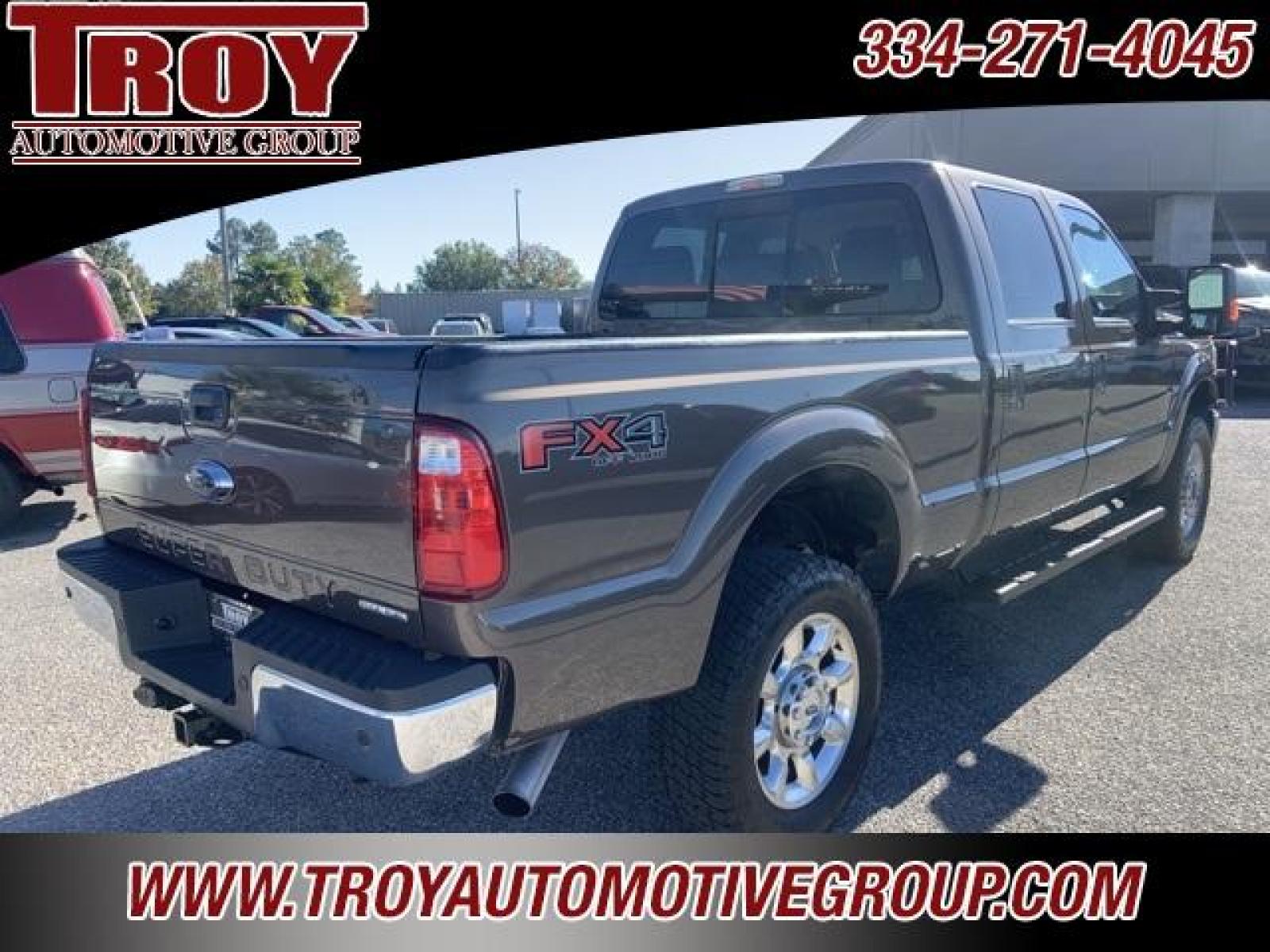 2016 Magnetic Metallic /Pecan Ford F-350SD Lariat (1FT8W3B68GE) with an 6.2L V8 EFI SOHC 16V Flex Fuel engine, Automatic transmission, located at 6812 Atlanta Hwy, Montgomery, AL, 36117, (334) 271-4045, 32.382118, -86.178673 - ABS brakes, Alloy wheels, Compass, Electronic Stability Control, Front dual zone A/C, Heated door mirrors, Illuminated entry, Low tire pressure warning, Remote keyless entry, Traction control.<br><br>Priced below KBB Fair Purchase Price!<br><br>Caribou Metallic 2016 Ford F-350SD Lariat 4WD 6.2L V8 E - Photo #14