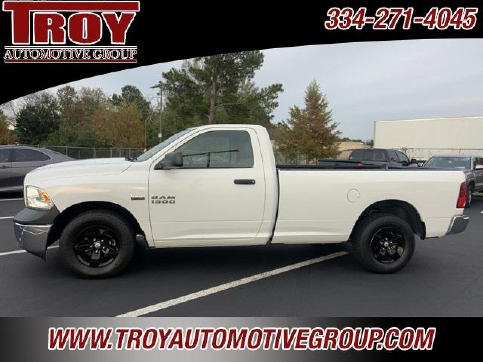 2017 Bright White Clearcoat /Diesel Gray/Black Ram 1500 Tradesman (3C6JR6DT8HG) with an HEMI 5.7L V8 Multi Displacement VVT engine, Automatic transmission, located at 6812 Atlanta Hwy, Montgomery, AL, 36117, (334) 271-4045, 32.382118, -86.178673 - Photo #0