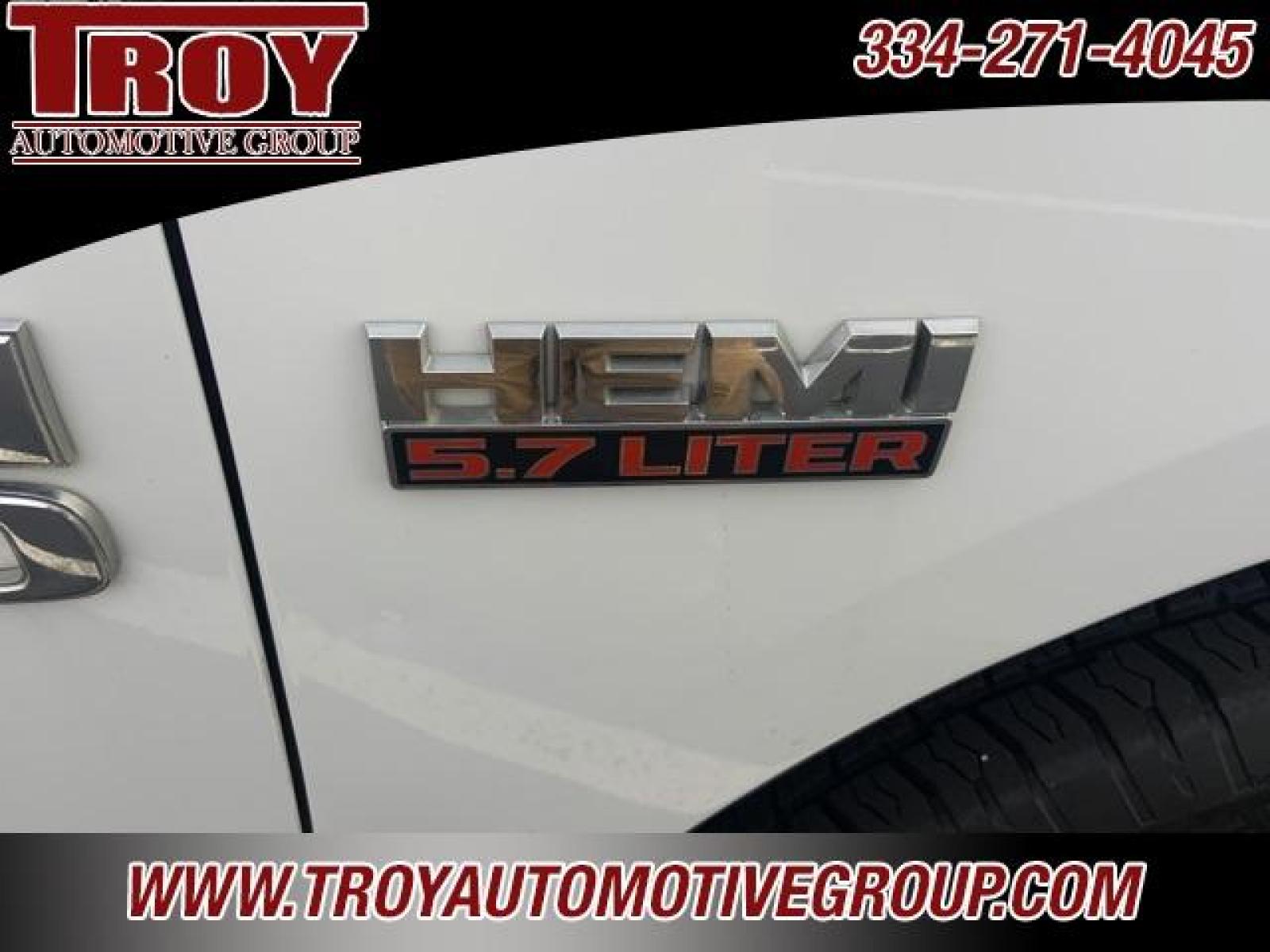 2017 Bright White Clearcoat /Diesel Gray/Black Ram 1500 Tradesman (3C6JR6DT8HG) with an HEMI 5.7L V8 Multi Displacement VVT engine, Automatic transmission, located at 6812 Atlanta Hwy, Montgomery, AL, 36117, (334) 271-4045, 32.382118, -86.178673 - Photo #13