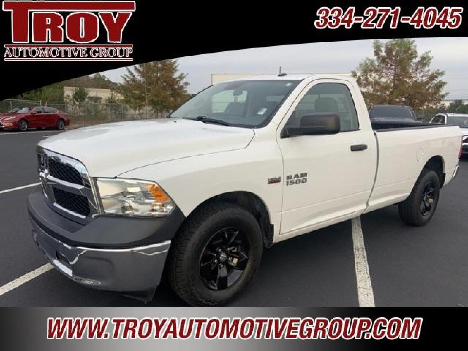 2017 Bright White Clearcoat /Diesel Gray/Black Ram 1500 Tradesman (3C6JR6DT8HG) with an HEMI 5.7L V8 Multi Displacement VVT engine, Automatic transmission, located at 6812 Atlanta Hwy, Montgomery, AL, 36117, (334) 271-4045, 32.382118, -86.178673 - Photo #2