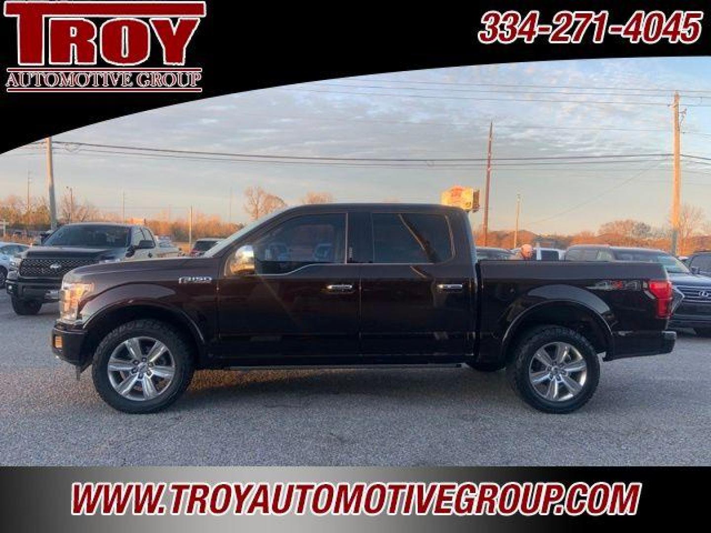 2018 Magma Red /Dark Marsala Ford F-150 Platinum (1FTEW1EG6JF) with an 3.5L V6 EcoBoost engine, Automatic transmission, located at 6812 Atlanta Hwy, Montgomery, AL, 36117, (334) 271-4045, 32.382118, -86.178673 - Priced below KBB Fair Purchase Price!<br><br>Magma Red Metallic 2018 Ford F-150 Platinum 4WD 3.5L V6 EcoBoost 10-Speed Automatic<br><br>Financing Available---Top Value for Trades.<br><br>Odometer is 66547 miles below market average!<br><br><br>Awards:<br> * 2018 KBB.com Brand Image Awards * 2018 - Photo#0