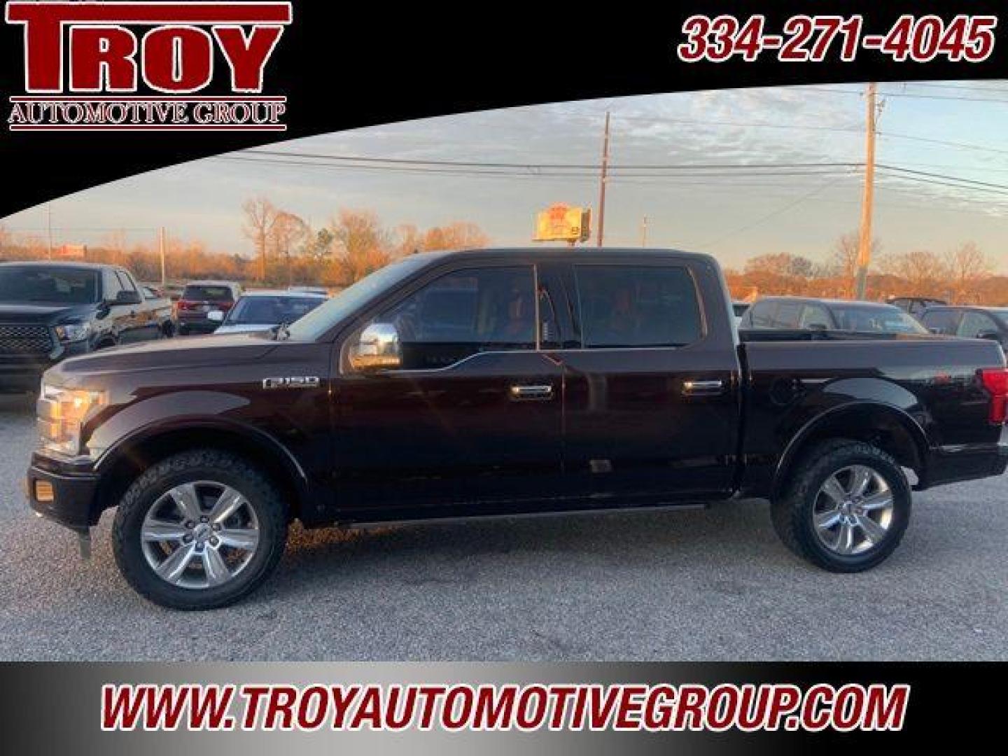 2018 Magma Red /Dark Marsala Ford F-150 Platinum (1FTEW1EG6JF) with an 3.5L V6 EcoBoost engine, Automatic transmission, located at 6812 Atlanta Hwy, Montgomery, AL, 36117, (334) 271-4045, 32.382118, -86.178673 - Priced below KBB Fair Purchase Price!<br><br>Magma Red Metallic 2018 Ford F-150 Platinum 4WD 3.5L V6 EcoBoost 10-Speed Automatic<br><br>Financing Available---Top Value for Trades.<br><br>Odometer is 66547 miles below market average!<br><br><br>Awards:<br> * 2018 KBB.com Brand Image Awards * 2018 - Photo#2