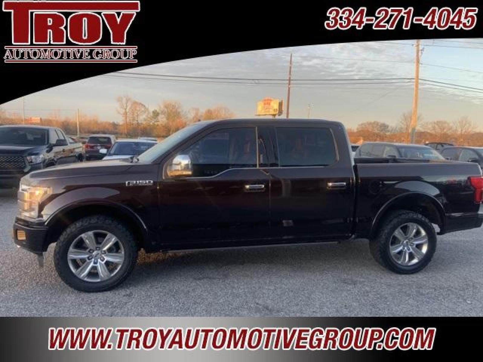 2018 Magma Red /Dark Marsala Ford F-150 Platinum (1FTEW1EG6JF) with an 3.5L V6 engine, Automatic transmission, located at 6812 Atlanta Hwy, Montgomery, AL, 36117, (334) 271-4045, 32.382118, -86.178673 - Photo #2