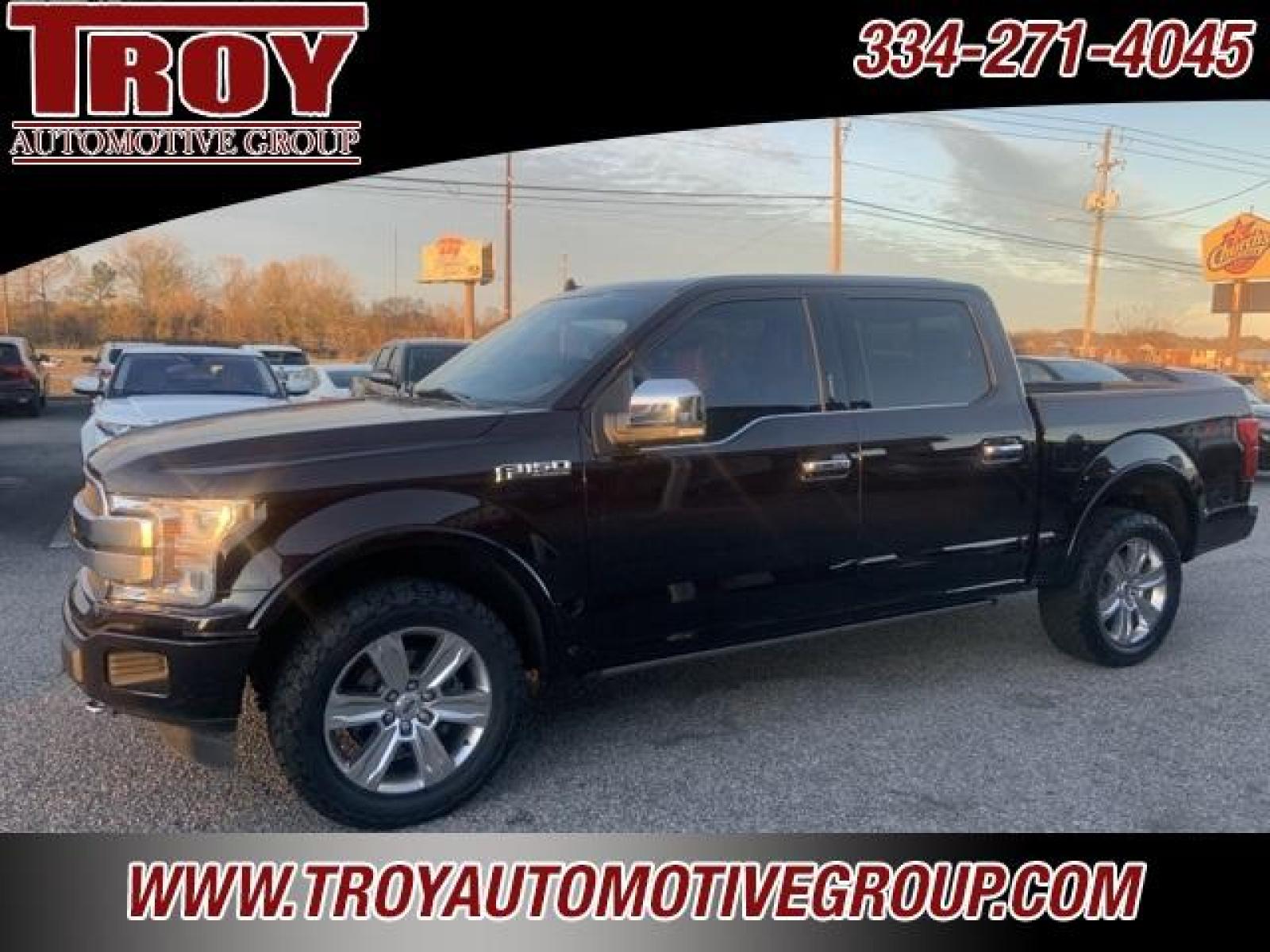 2018 Magma Red /Dark Marsala Ford F-150 Platinum (1FTEW1EG6JF) with an 3.5L V6 engine, Automatic transmission, located at 6812 Atlanta Hwy, Montgomery, AL, 36117, (334) 271-4045, 32.382118, -86.178673 - Photo #3