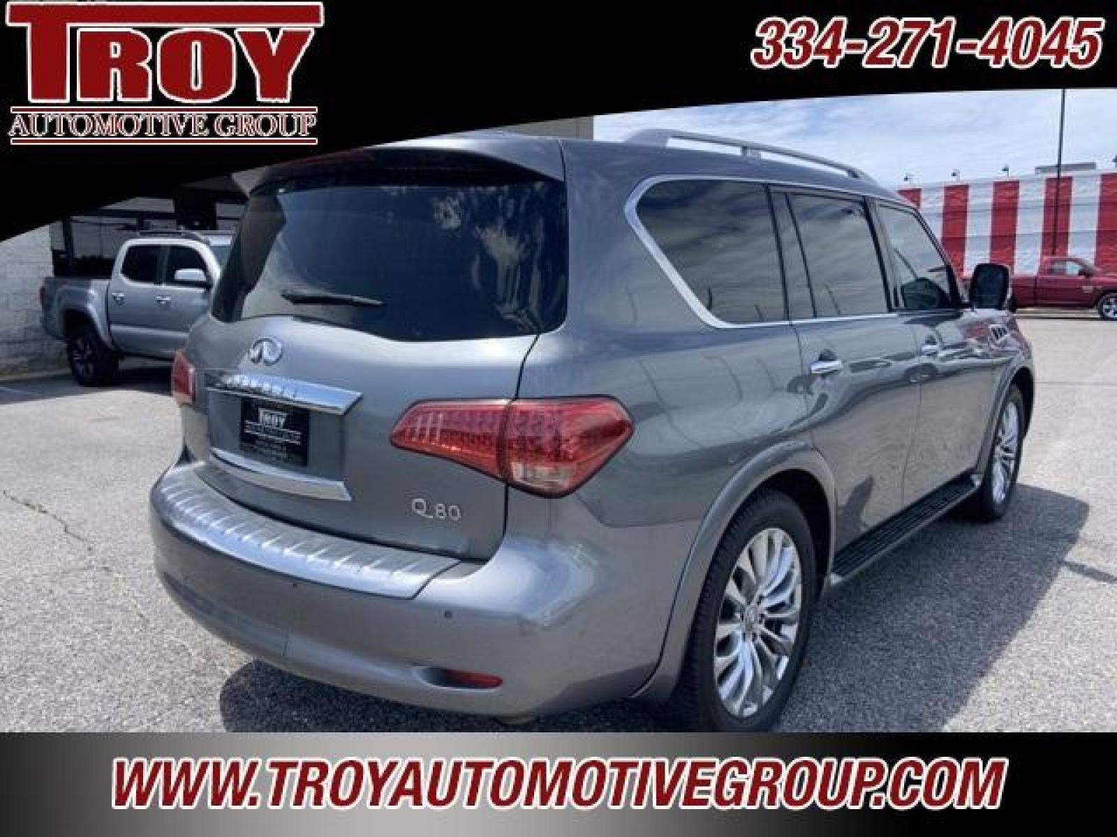 2017 Graphite Shadow /Graphite INFINITI QX80 Signature Edition (JN8AZ2ND6H9) with an 5.6L V8 engine, Automatic transmission, located at 6812 Atlanta Hwy, Montgomery, AL, 36117, (334) 271-4045, 32.382118, -86.178673 - Graphite Shadow 2017 INFINITI QX80 RWD 5.6L V8 7-Speed Automatic<br><br>Signature Edition!!<br><br>Financing Available---Top Value for Trades.<br><br><br>Awards:<br> * JD Power Initial Quality Study (IQS) * 2017 KBB.com 5-Year Cost to Own Award - Photo #10