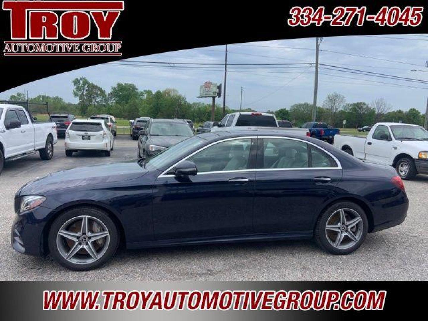 2019 Lunar Blue Metallic /Macchiato Beige/Black Mercedes-Benz E-Class E 450 (WDDZF6JBXKA) with an 3.0L V6 BiTurbo engine, Automatic transmission, located at 6812 Atlanta Hwy, Montgomery, AL, 36117, (334) 271-4045, 32.382118, -86.178673 - Blue 2019 Mercedes-Benz E-Class E 450 4MATIC 4MATIC 3.0L V6 BiTurbo 9-Speed Automatic<br><br>Financing Available---Top Value for Trades.<br><br>20/28 City/Highway MPG - Photo#1
