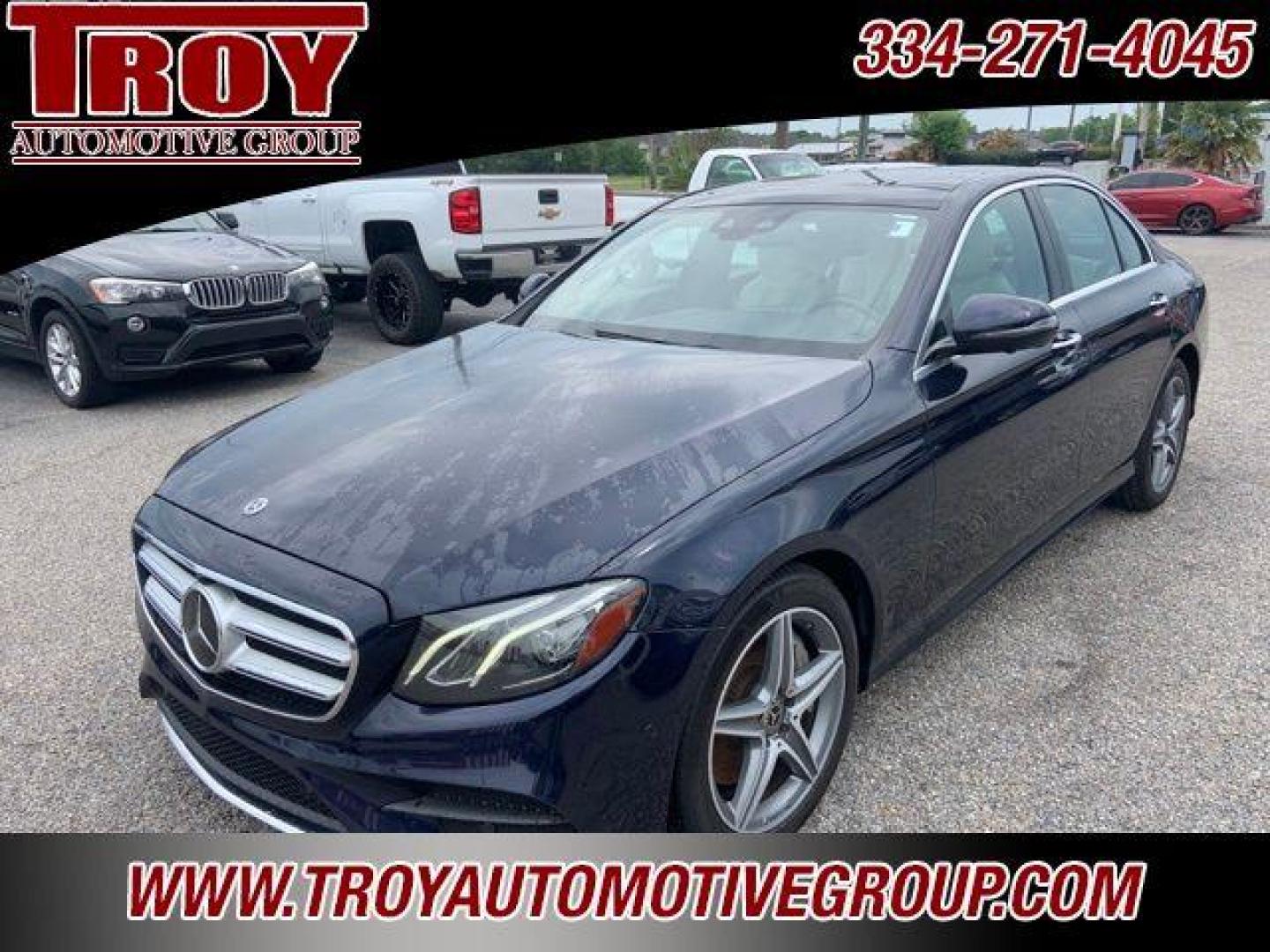 2019 Lunar Blue Metallic /Macchiato Beige/Black Mercedes-Benz E-Class E 450 (WDDZF6JBXKA) with an 3.0L V6 BiTurbo engine, Automatic transmission, located at 6812 Atlanta Hwy, Montgomery, AL, 36117, (334) 271-4045, 32.382118, -86.178673 - Blue 2019 Mercedes-Benz E-Class E 450 4MATIC 4MATIC 3.0L V6 BiTurbo 9-Speed Automatic<br><br>Financing Available---Top Value for Trades.<br><br>20/28 City/Highway MPG - Photo#4
