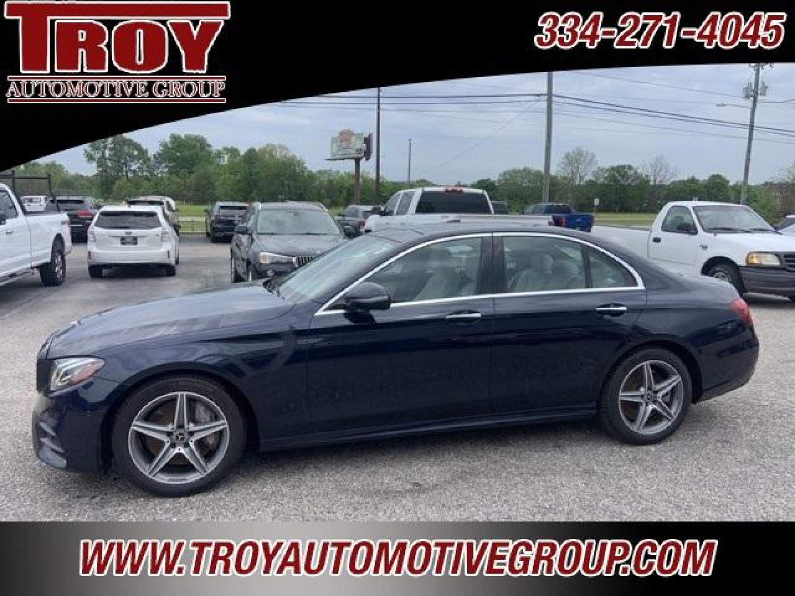 2019 Lunar Blue Metallic /Macchiato Beige/Black Mercedes-Benz E-Class E 450 (WDDZF6JBXKA) with an 3.0L V6 BiTurbo engine, Automatic transmission, located at 6812 Atlanta Hwy, Montgomery, AL, 36117, (334) 271-4045, 32.382118, -86.178673 - Blue 2019 Mercedes-Benz E-Class E 450 4MATIC 4MATIC 3.0L V6 BiTurbo 9-Speed Automatic<br><br>Financing Available---Top Value for Trades.<br><br>20/28 City/Highway MPG - Photo #2