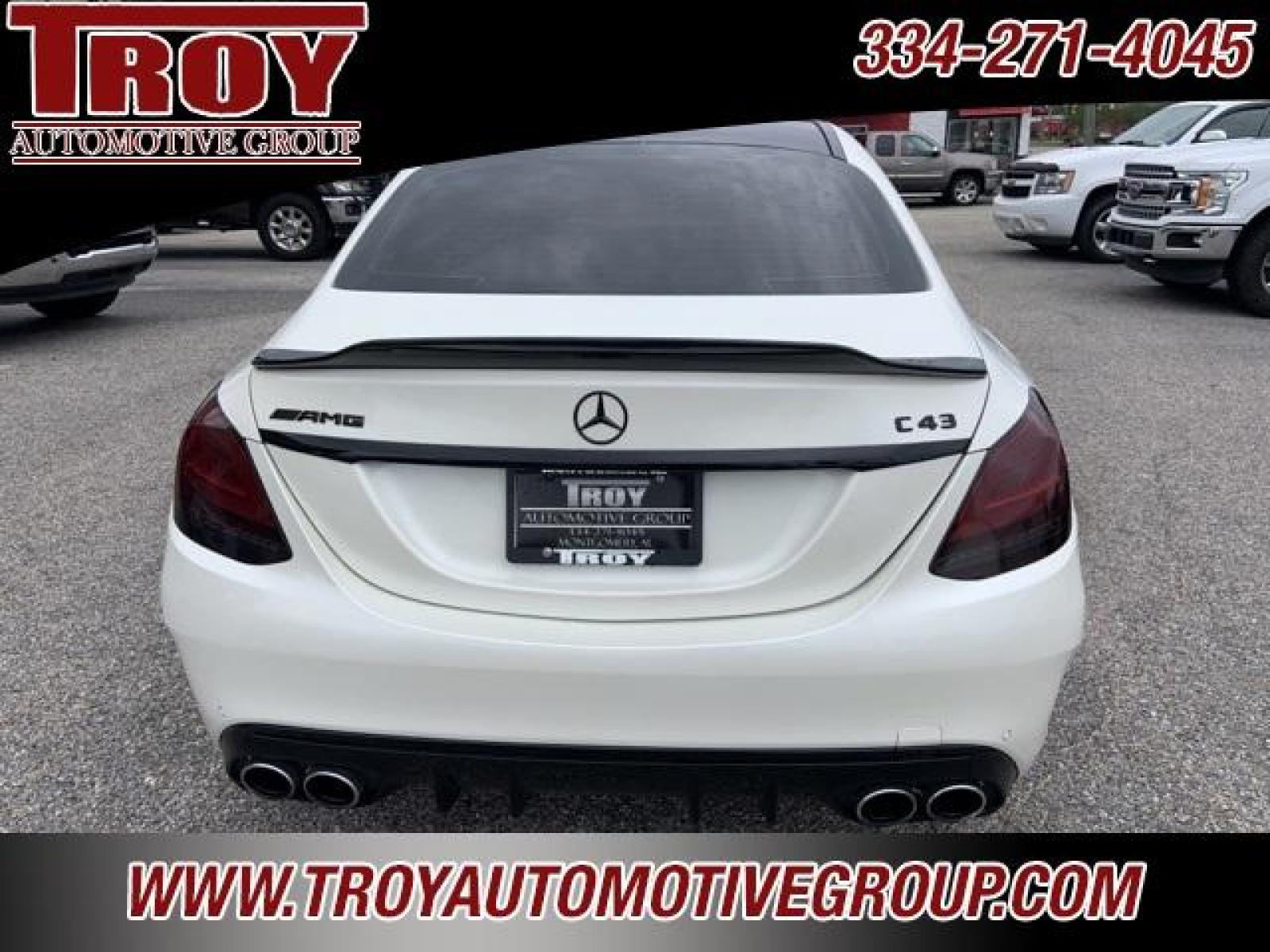 2020 White /Black Mercedes-Benz C-Class C 43 AMG (55SWF6EB7LU) with an 3.0L V6 BiTurbo engine, Automatic transmission, located at 6812 Atlanta Hwy, Montgomery, AL, 36117, (334) 271-4045, 32.382118, -86.178673 - Priced below KBB Fair Purchase Price!<br><br>White 2020 Mercedes-Benz C-Class C 43 AMG 4MATIC 4MATIC 3.0L V6 BiTurbo 9-Speed Automatic<br><br>Financing Available---Top Value for Trades.<br><br>19/27 City/Highway MPG<br><br><br>Awards:<br> * JD Power Initial Quality Study (IQS) - Photo #12