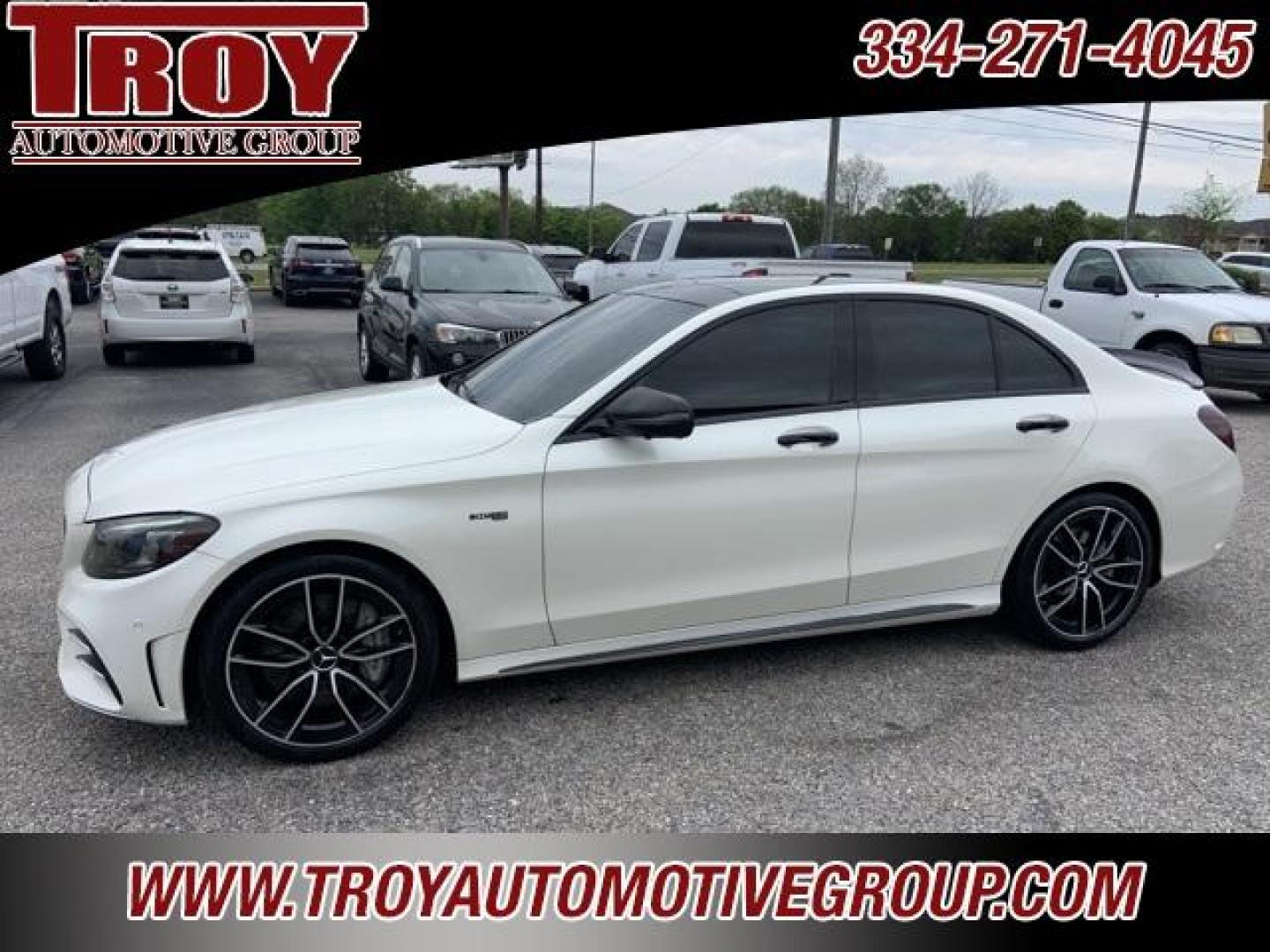 2020 White /Black Mercedes-Benz C-Class C 43 AMG (55SWF6EB7LU) with an 3.0L V6 BiTurbo engine, Automatic transmission, located at 6812 Atlanta Hwy, Montgomery, AL, 36117, (334) 271-4045, 32.382118, -86.178673 - Priced below KBB Fair Purchase Price!<br><br>White 2020 Mercedes-Benz C-Class C 43 AMG 4MATIC 4MATIC 3.0L V6 BiTurbo 9-Speed Automatic<br><br>Financing Available---Top Value for Trades.<br><br>Odometer is 3664 miles below market average! 19/27 City/Highway MPG<br><br><br>Awards:<br> * JD Power Init - Photo#1