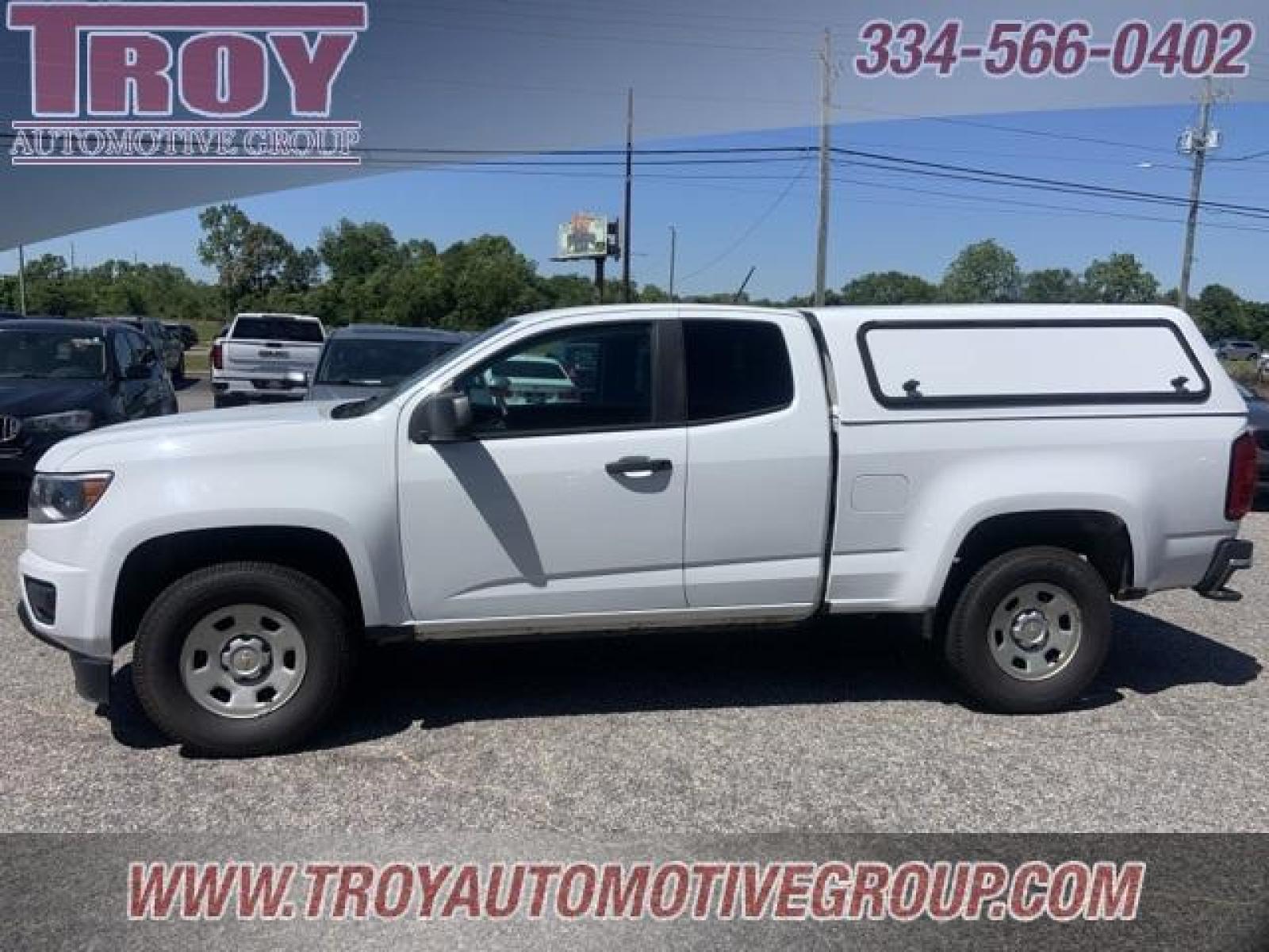 2018 Summit White /Jet Black/Dark Ash Chevrolet Colorado Work Truck (1GCHSBEA9J1) with an 2.5L I4 DI DOHC VVT engine, Automatic transmission, located at 6812 Atlanta Hwy, Montgomery, AL, 36117, (334) 271-4045, 32.382118, -86.178673 - Photo #0