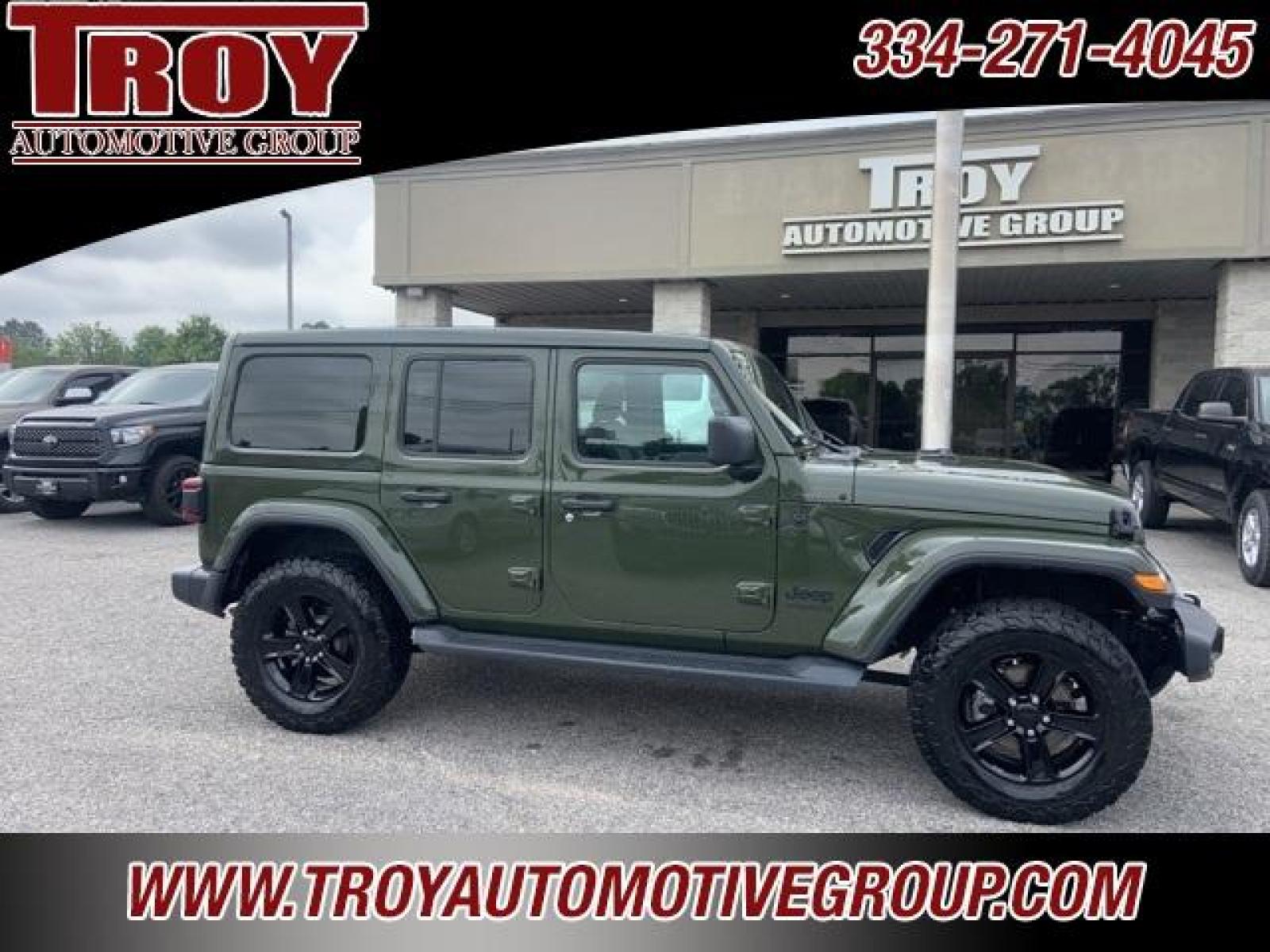 2020 Sarge Green Clearcoat /Black Jeep Wrangler Unlimited Sahara (1C4HJXEM2LW) with an 3.0L V6 Turbodiesel engine, Automatic transmission, located at 6812 Atlanta Hwy, Montgomery, AL, 36117, (334) 271-4045, 32.382118, -86.178673 - Power Retractable Top<br>Diesel<br>Leather <br>BFG ko tires <br>Heather Seats - Photo #9