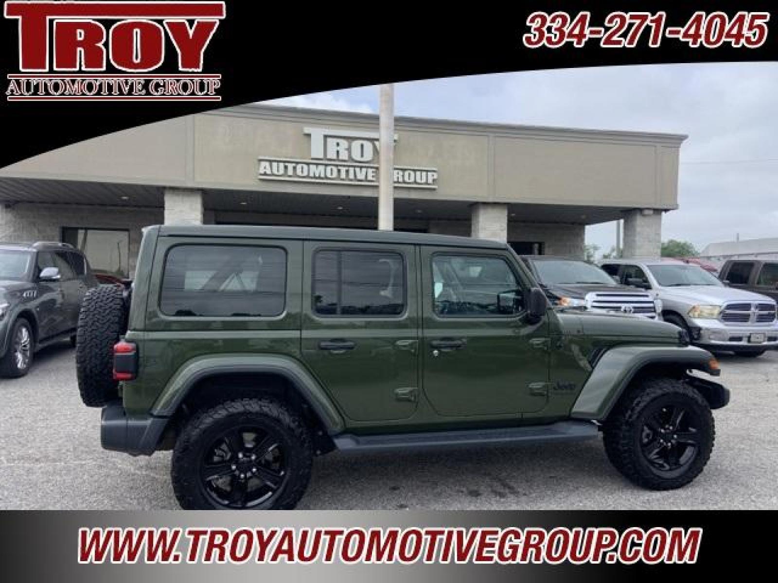 2020 Sarge Green Clearcoat /Black Jeep Wrangler Unlimited Sahara (1C4HJXEM2LW) with an 3.0L V6 Turbodiesel engine, Automatic transmission, located at 6812 Atlanta Hwy, Montgomery, AL, 36117, (334) 271-4045, 32.382118, -86.178673 - Power Retractable Top<br>Diesel<br>Leather <br>BFG ko tires <br>Heather Seats - Photo #11