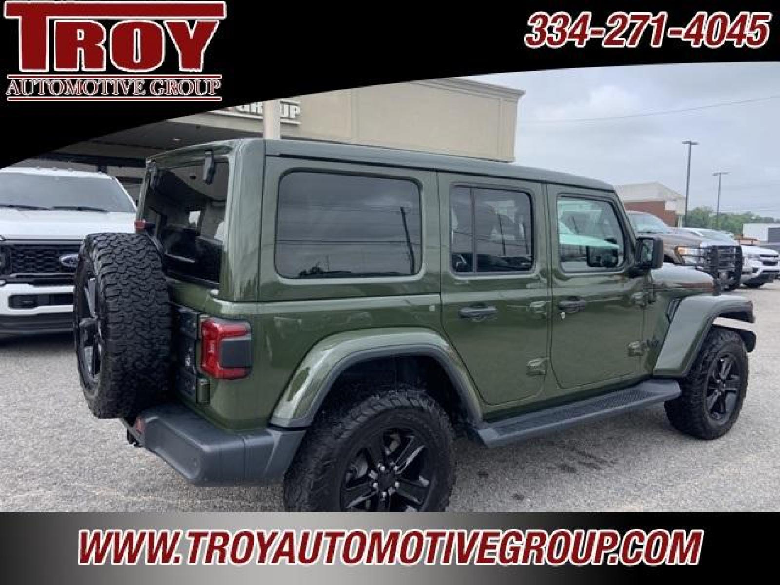 2020 Sarge Green Clearcoat /Black Jeep Wrangler Unlimited Sahara (1C4HJXEM2LW) with an 3.0L V6 Turbodiesel engine, Automatic transmission, located at 6812 Atlanta Hwy, Montgomery, AL, 36117, (334) 271-4045, 32.382118, -86.178673 - Power Retractable Top<br>Diesel<br>Leather <br>BFG ko tires <br>Heather Seats - Photo #12