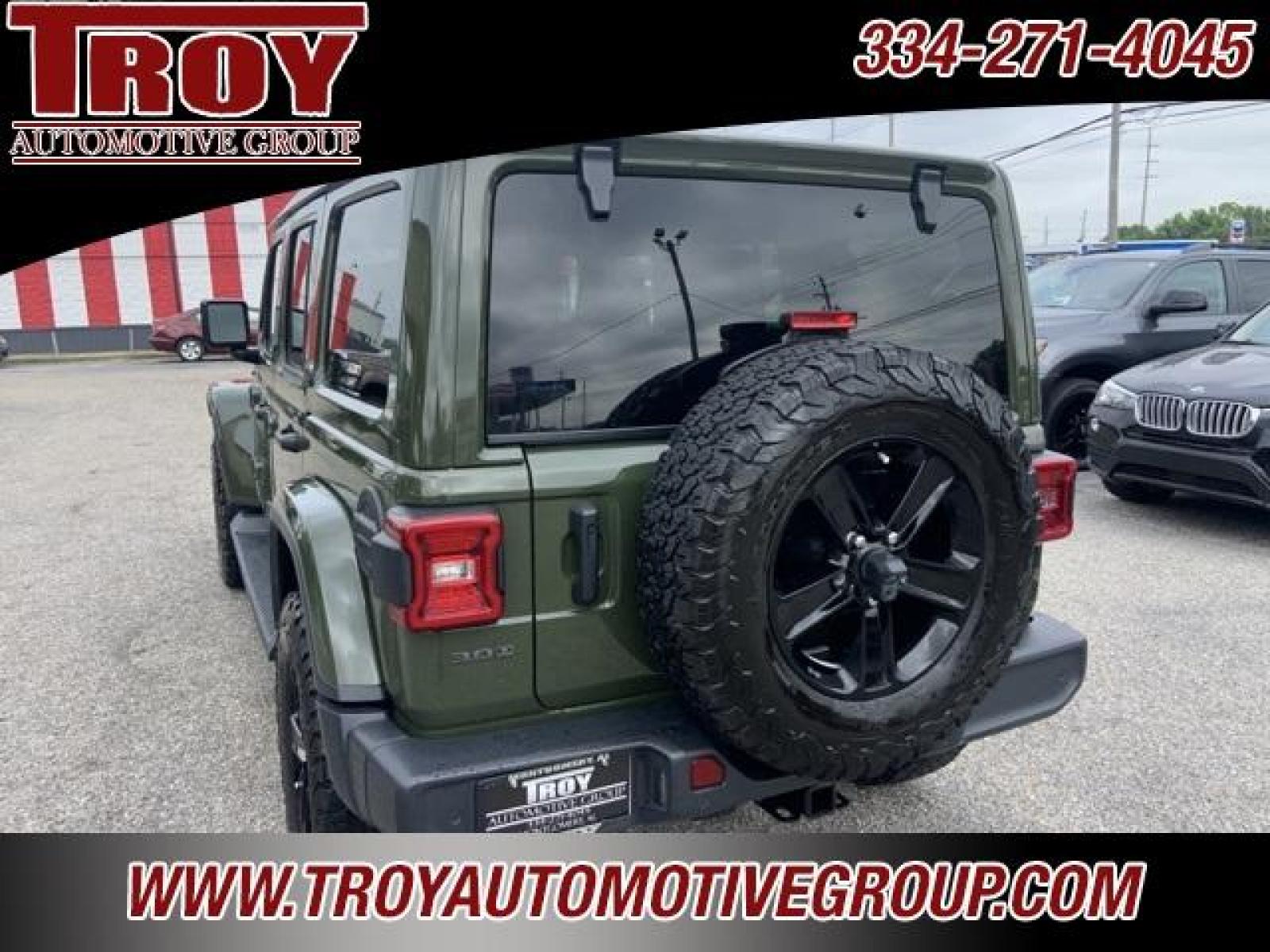 2020 Sarge Green Clearcoat /Black Jeep Wrangler Unlimited Sahara (1C4HJXEM2LW) with an 3.0L V6 Turbodiesel engine, Automatic transmission, located at 6812 Atlanta Hwy, Montgomery, AL, 36117, (334) 271-4045, 32.382118, -86.178673 - Photo #15