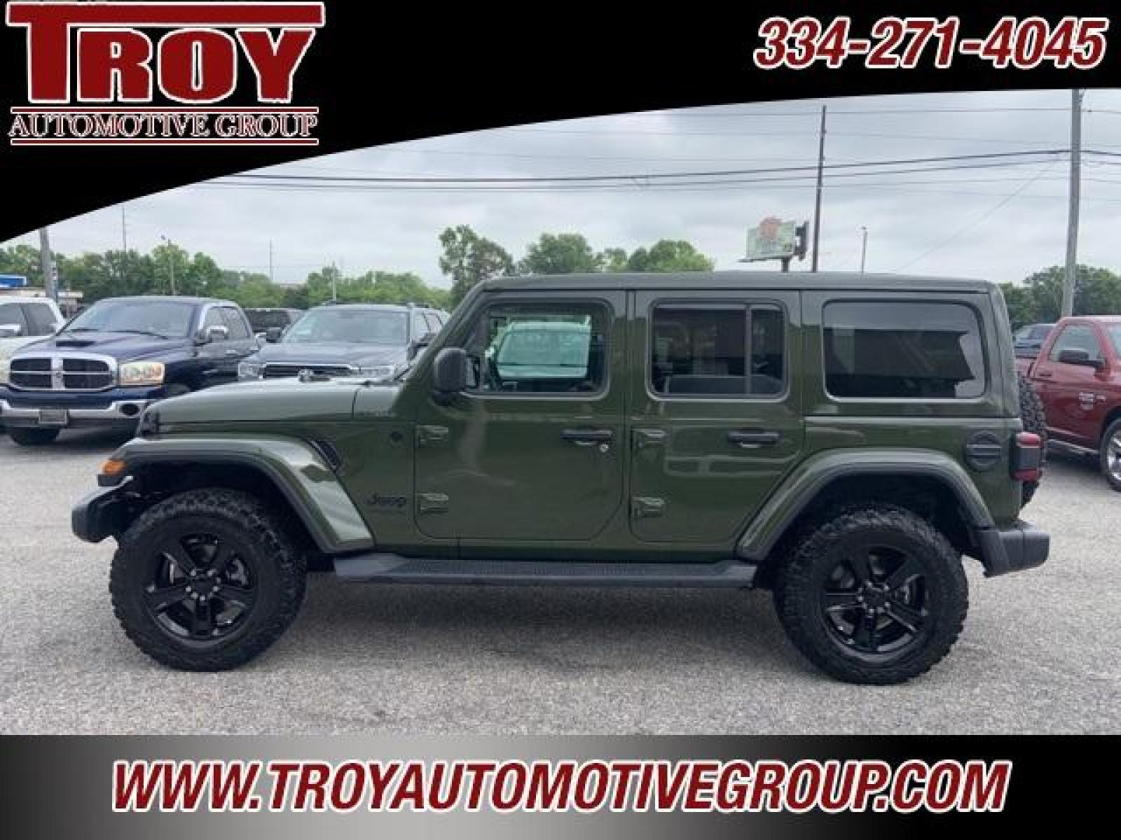 2020 Sarge Green Clearcoat /Black Jeep Wrangler Unlimited Sahara (1C4HJXEM2LW) with an 3.0L V6 Turbodiesel engine, Automatic transmission, located at 6812 Atlanta Hwy, Montgomery, AL, 36117, (334) 271-4045, 32.382118, -86.178673 - Photo #18