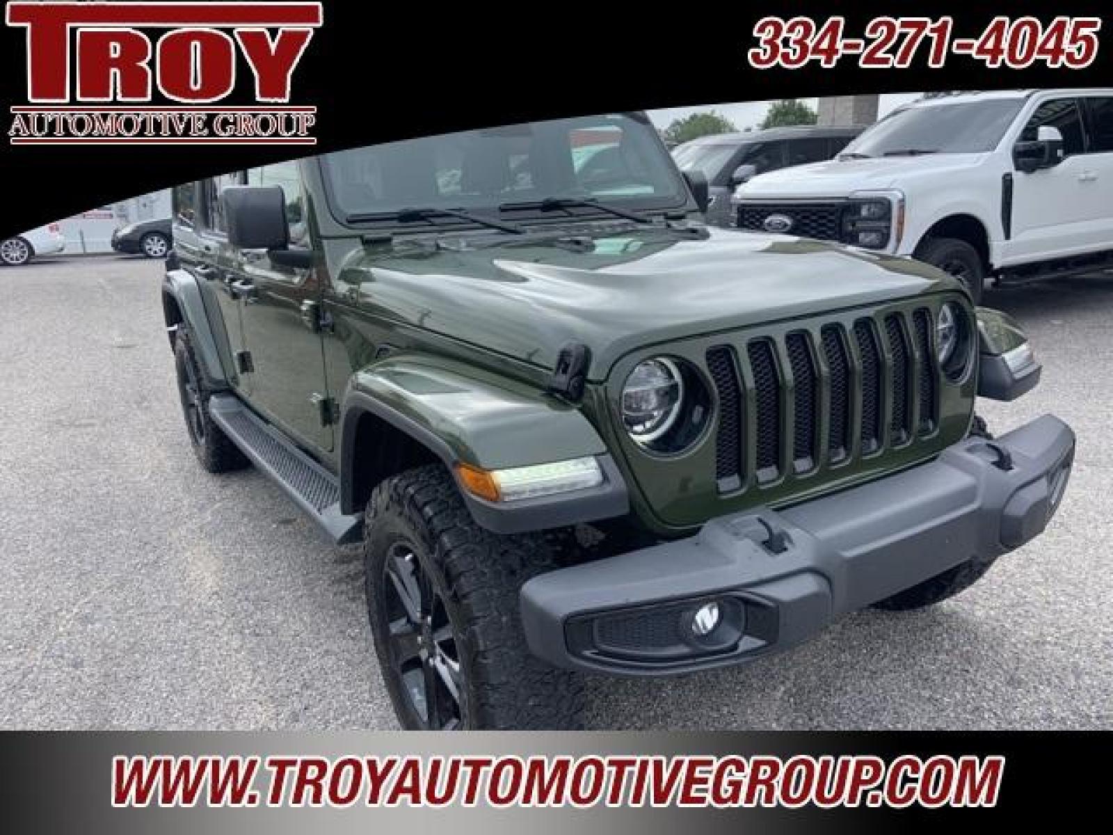 2020 Sarge Green Clearcoat /Black Jeep Wrangler Unlimited Sahara (1C4HJXEM2LW) with an 3.0L V6 Turbodiesel engine, Automatic transmission, located at 6812 Atlanta Hwy, Montgomery, AL, 36117, (334) 271-4045, 32.382118, -86.178673 - Photo #6