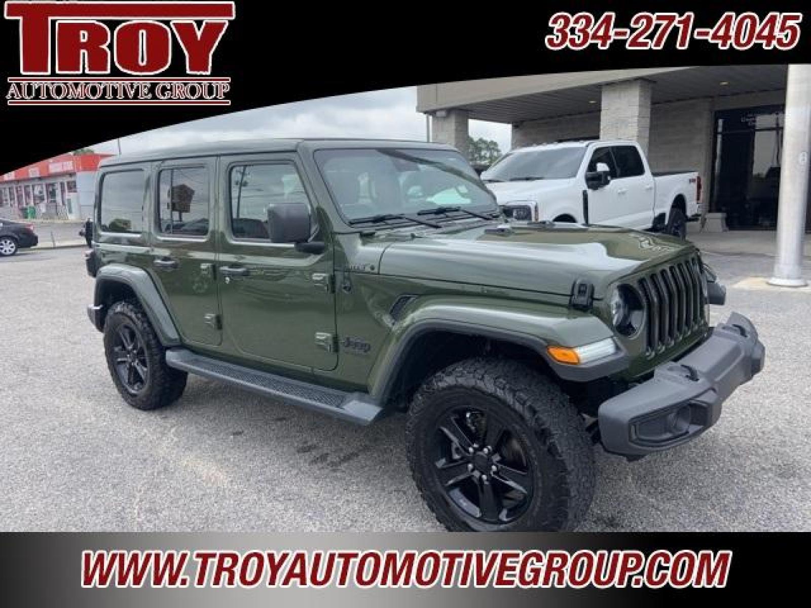 2020 Sarge Green Clearcoat /Black Jeep Wrangler Unlimited Sahara (1C4HJXEM2LW) with an 3.0L V6 Turbodiesel engine, Automatic transmission, located at 6812 Atlanta Hwy, Montgomery, AL, 36117, (334) 271-4045, 32.382118, -86.178673 - Power Retractable Top<br>Diesel<br>Leather <br>BFG ko tires <br>Heather Seats - Photo #7