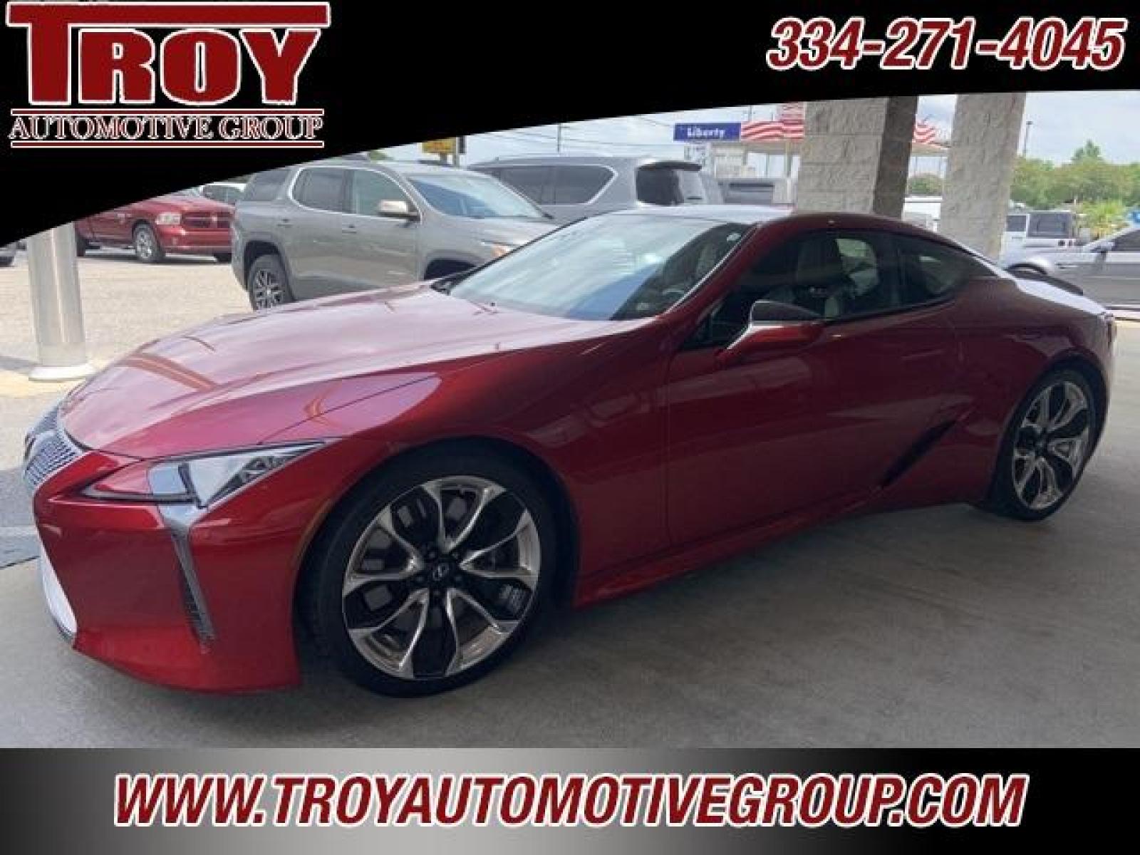 2018 Infrared /Black Lexus LC 500 (JTHHP5AY2JA) with an 5.0L DOHC engine, Automatic transmission, located at 6812 Atlanta Hwy, Montgomery, AL, 36117, (334) 271-4045, 32.382118, -86.178673 - Sport Package w/ Glass roof. $1,400<br>21 Forged Wheels $2,650<br>Carbon Fiber Package $2,398<br>Heads Up Display $900<br>Convenience Package. Blind Spot Rear Traffiic Cross<br> Alert Park Assist. $1,000<br>Limited Slip Differential $390<br>Mark Levinson Sound. $1,220<br>1-Owner-No Accidents - Photo #9