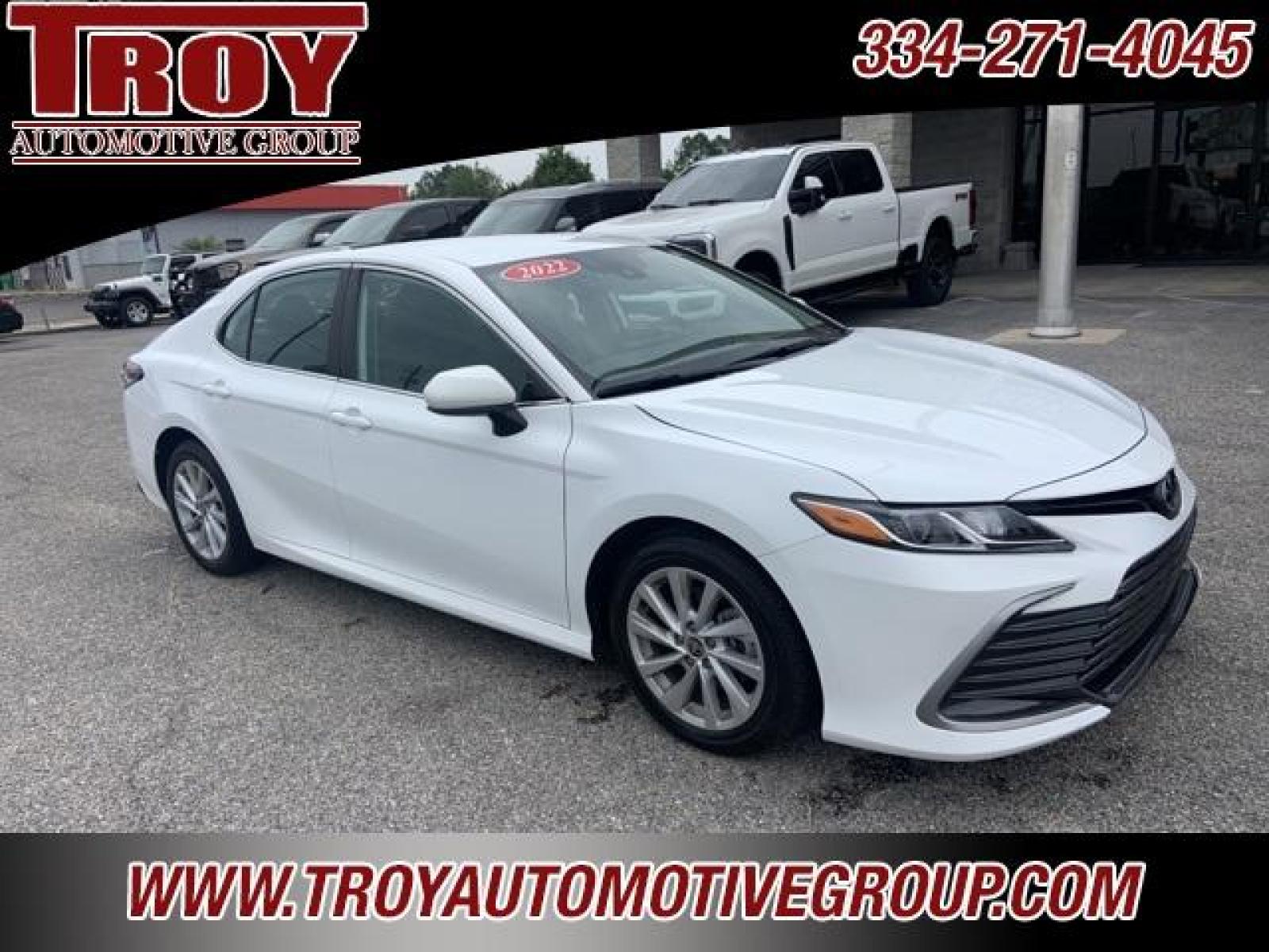 2022 White /Ash Toyota Camry LE (4T1C11AK1NU) with an 2.5L I4 DOHC 16V engine, Automatic transmission, located at 6812 Atlanta Hwy, Montgomery, AL, 36117, (334) 271-4045, 32.382118, -86.178673 - White 2022 Toyota Camry LE FWD 2.5L I4 DOHC 16V 8-Speed Automatic<br><br>Financing Available---Top Value for Trades.<br><br>Odometer is 35788 miles below market average! 28/39 City/Highway MPG - Photo #6