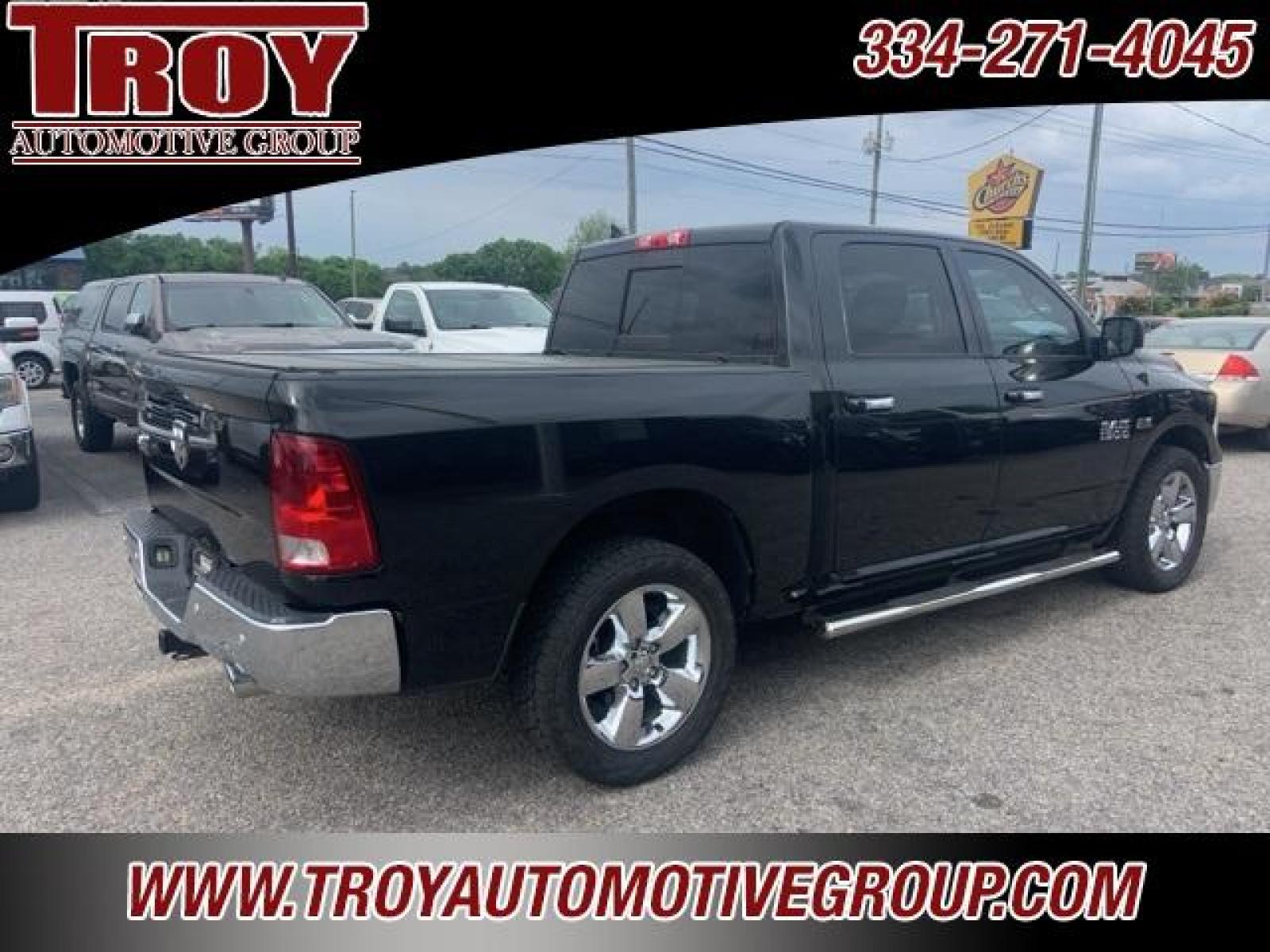 2017 Brilliant Black Crystal Pearlcoat /Diesel Gray/Black Ram 1500 Big Horn (1C6RR6LT1HS) with an HEMI 5.7L V8 Multi Displacement VVT engine, Automatic transmission, located at 6812 Atlanta Hwy, Montgomery, AL, 36117, (334) 271-4045, 32.382118, -86.178673 - Brilliant Black Crystal Pearlcoat 2017 Ram 1500 Big Horn RWD HEMI 5.7L V8 Multi Displacement VVT 8-Speed Automatic<br><br>Financing Available---Top Value for Trades.<br><br>Odometer is 8484 miles below market average! - Photo #3