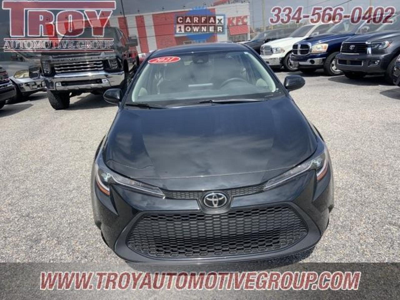 2022 Black Sand Pearl /Light Gray Toyota Corolla LE (JTDEPMAE1NJ) with an 1.8L I4 DOHC 16V engine, CVT transmission, located at 6812 Atlanta Hwy, Montgomery, AL, 36117, (334) 271-4045, 32.382118, -86.178673 - Black 2022 Toyota Corolla LE FWD 1.8L I4 DOHC 16V CVT<br><br>Financing Available---Top Value for Trades.<br><br>Odometer is 2639 miles below market average! 30/38 City/Highway MPG - Photo #4