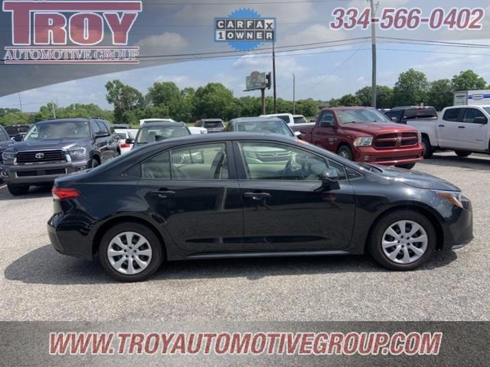 2022 Black Sand Pearl /Light Gray Toyota Corolla LE (JTDEPMAE1NJ) with an 1.8L I4 DOHC 16V engine, CVT transmission, located at 6812 Atlanta Hwy, Montgomery, AL, 36117, (334) 271-4045, 32.382118, -86.178673 - Black 2022 Toyota Corolla LE FWD 1.8L I4 DOHC 16V CVT<br><br>Financing Available---Top Value for Trades.<br><br>Odometer is 2639 miles below market average! 30/38 City/Highway MPG - Photo #8