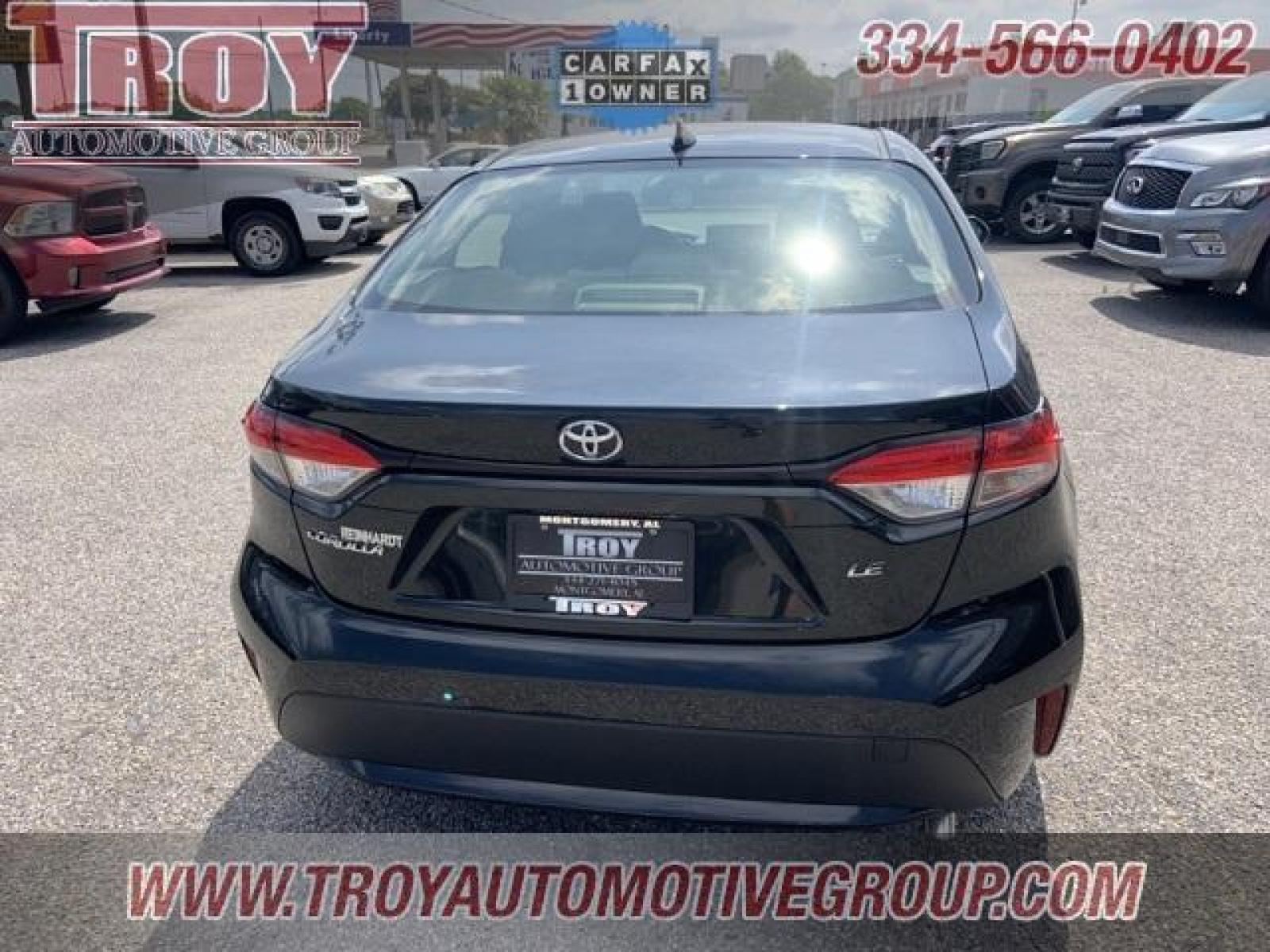 2022 Black Sand Pearl /Light Gray Toyota Corolla LE (JTDEPMAE1NJ) with an 1.8L I4 DOHC 16V engine, CVT transmission, located at 6812 Atlanta Hwy, Montgomery, AL, 36117, (334) 271-4045, 32.382118, -86.178673 - Black 2022 Toyota Corolla LE FWD 1.8L I4 DOHC 16V CVT<br><br>Financing Available---Top Value for Trades.<br><br>Odometer is 2639 miles below market average! 30/38 City/Highway MPG - Photo #11