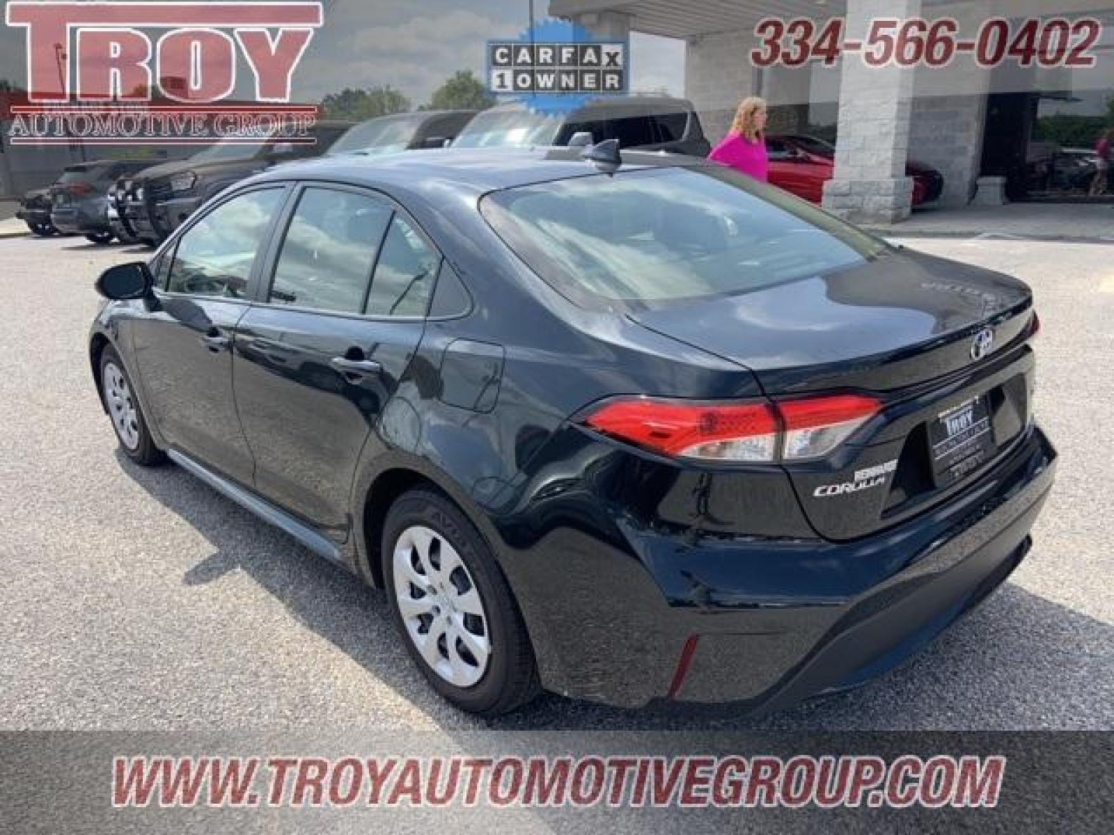 2022 Black Sand Pearl /Light Gray Toyota Corolla LE (JTDEPMAE1NJ) with an 1.8L I4 DOHC 16V engine, CVT transmission, located at 6812 Atlanta Hwy, Montgomery, AL, 36117, (334) 271-4045, 32.382118, -86.178673 - Black 2022 Toyota Corolla LE FWD 1.8L I4 DOHC 16V CVT<br><br>Financing Available---Top Value for Trades.<br><br>Odometer is 2639 miles below market average! 30/38 City/Highway MPG - Photo #12